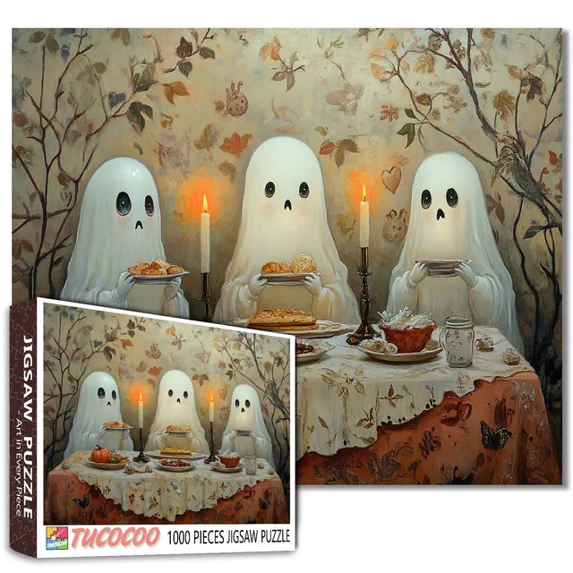 tucocoo-ghostly-dinner-party-puzzle-1000-teile-halloween image 1