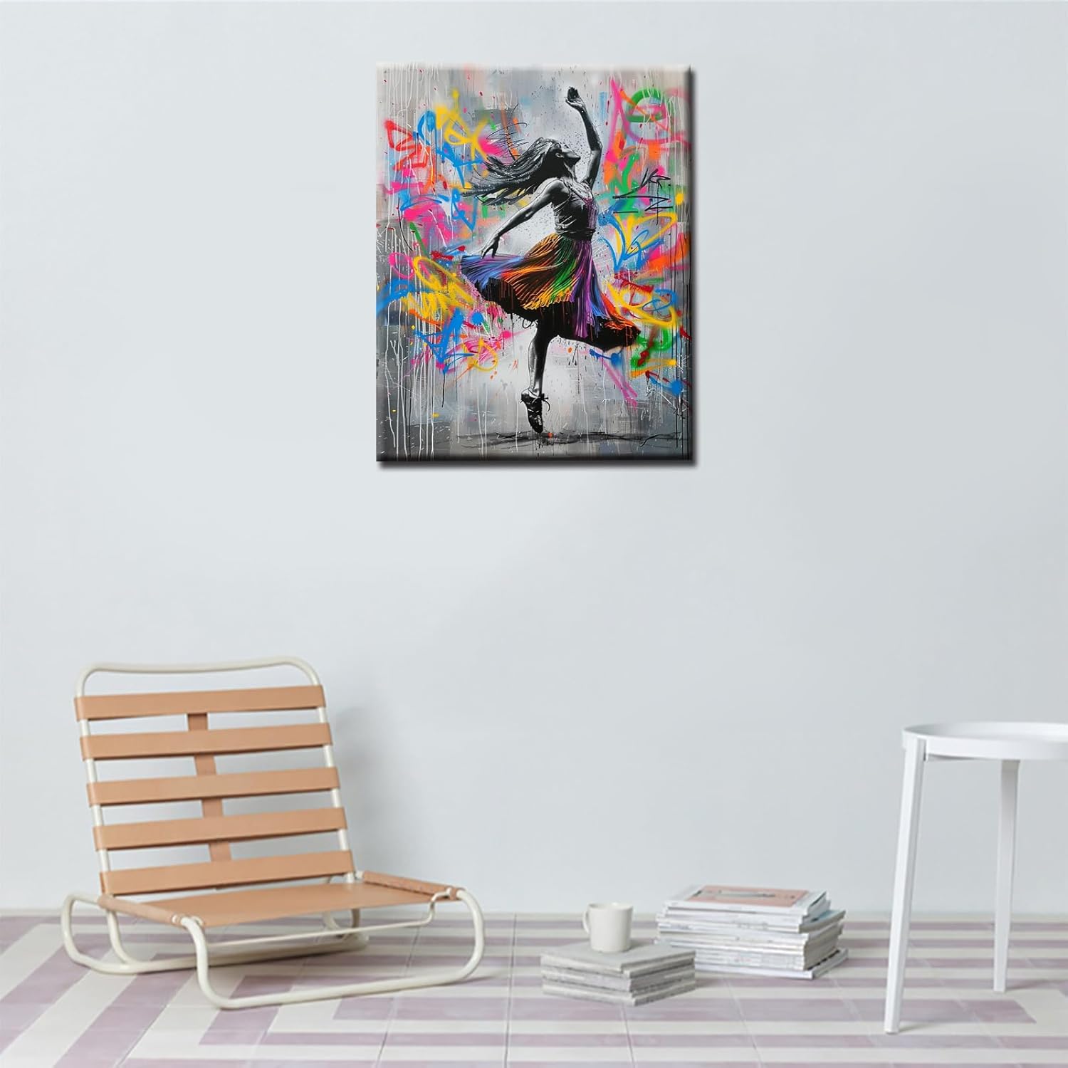 tucocoo-modern-dancing-girl-malen-nach-zahlen-graffiti-40x50 image 2