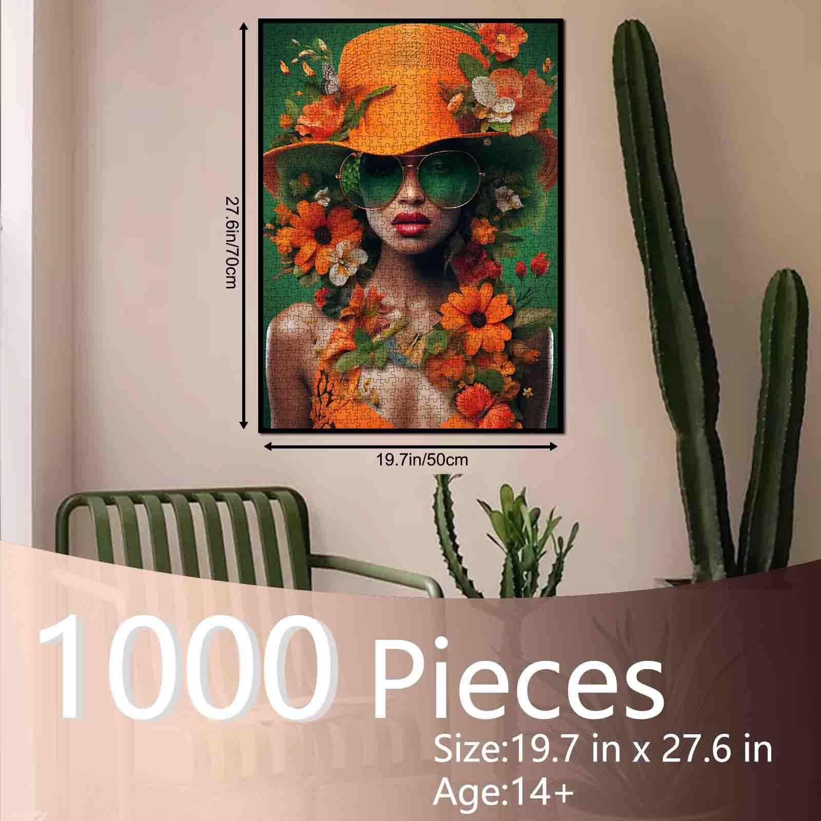tucocoo-graffitic-woman-tropical-plants-puzzle-1000-teile image 5