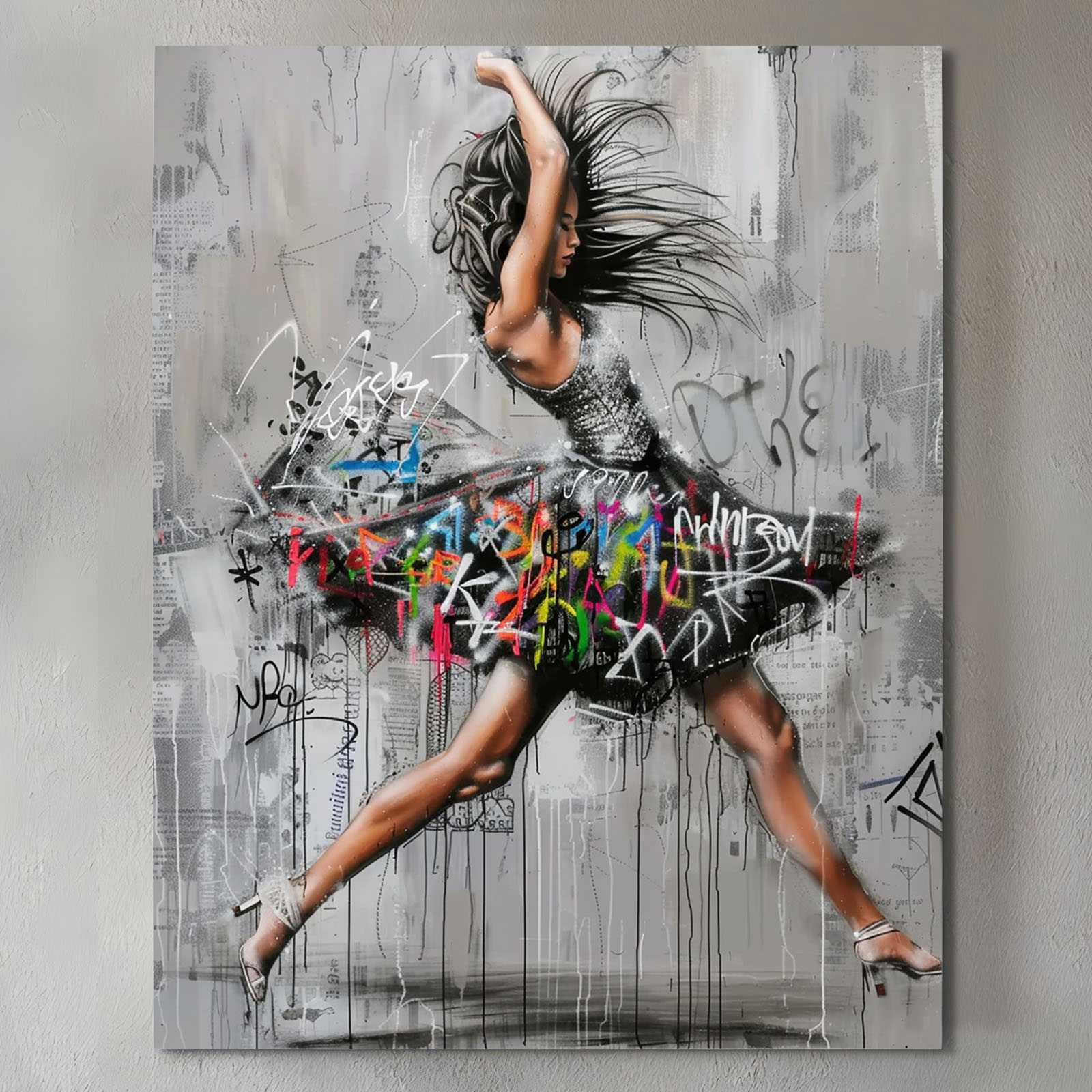 tucocoo-graffiti-dancing-woman-leinwandbild-30x40cm-t-nzerin image 2