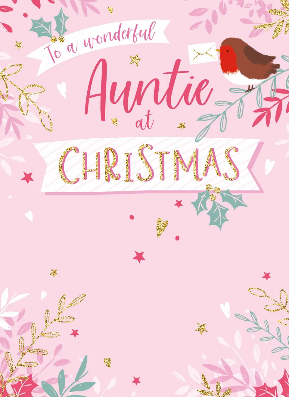 otter-house-christmas-weihnachtskarte-auntie-typographic-robin-einzeln image 1