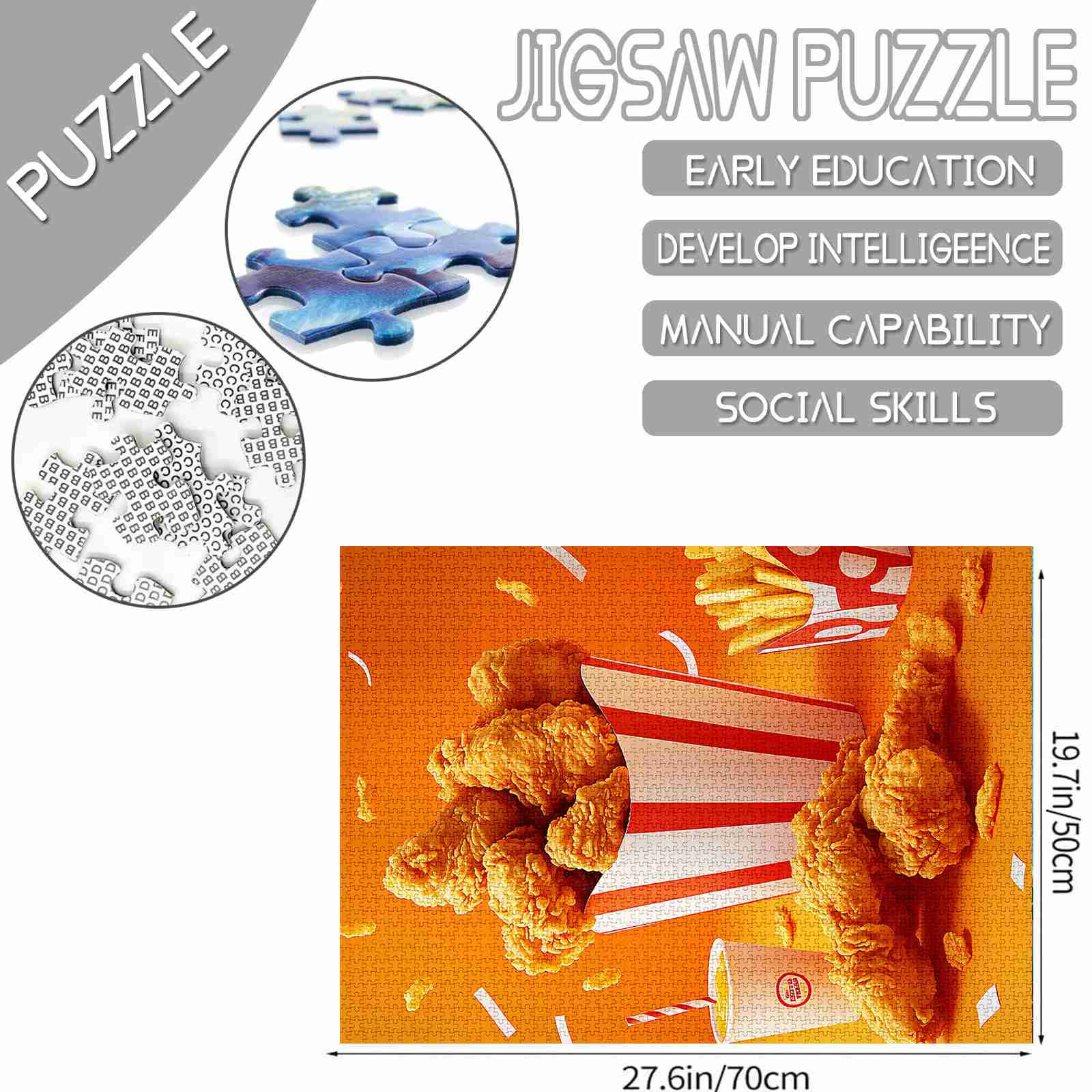 tucocoo-bucket-of-fried-chicken-puzzle-1000-teile-essen image 4