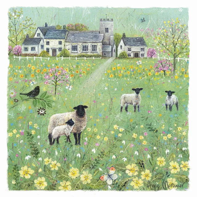 otter-house-spring-meadow-osterkarte-fr-hlingswiese-schaf image 1