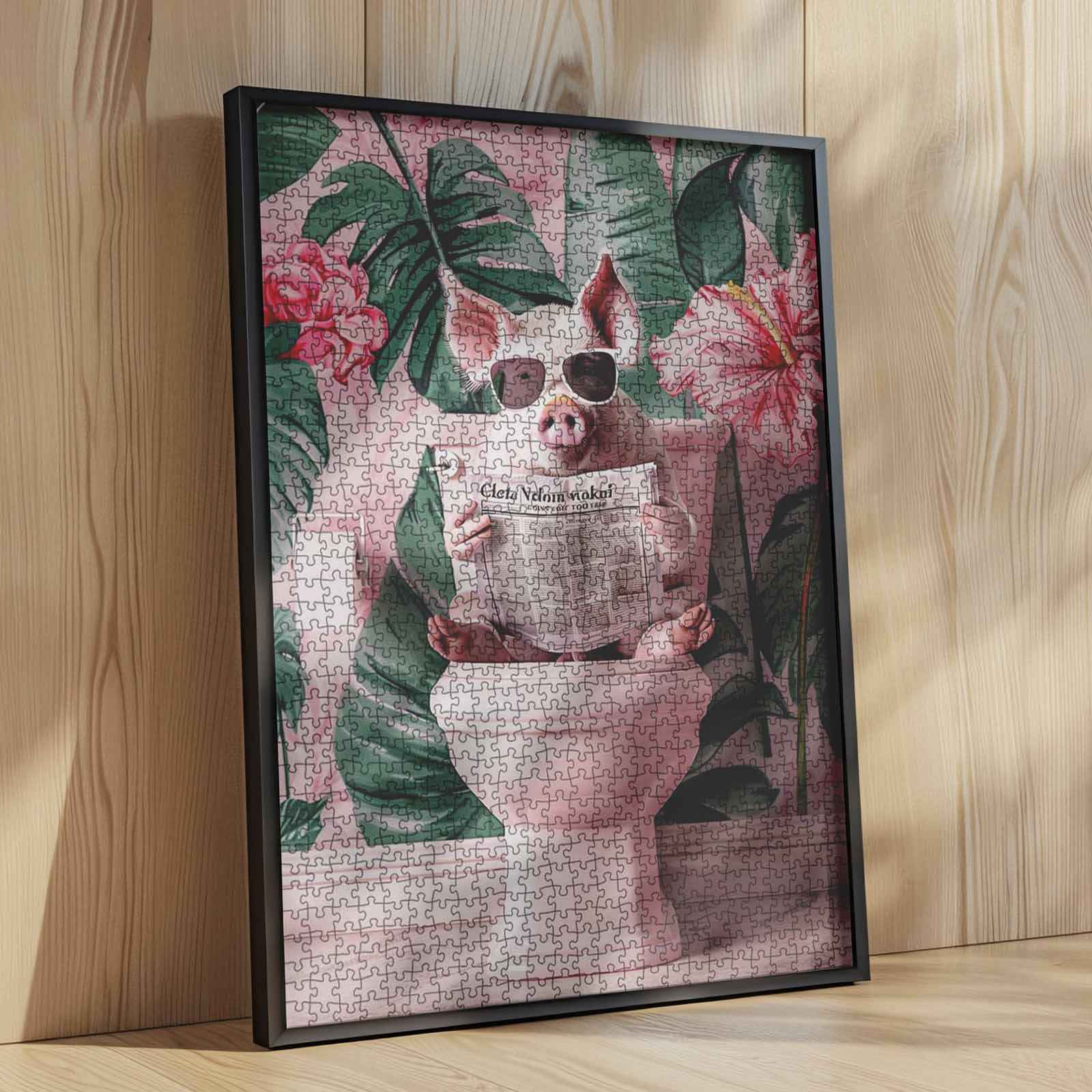 tucocoo-pig-enjoying-toilet-time-puzzle-1000-teile-schwein image 4