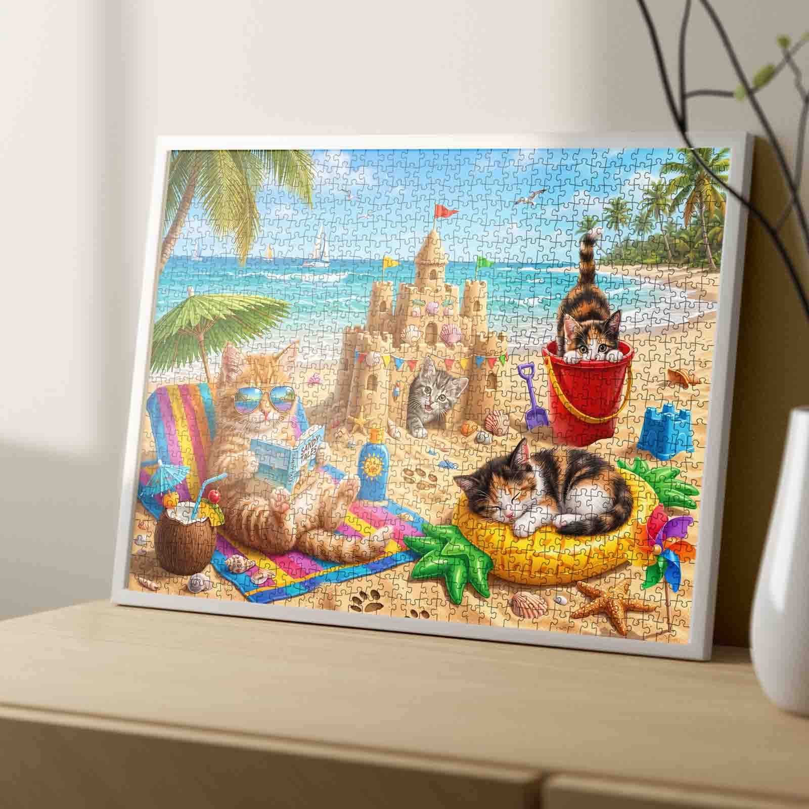 tucocoo-sunny-beach-kitten-paradise-puzzle-1000-teile-katze image 4