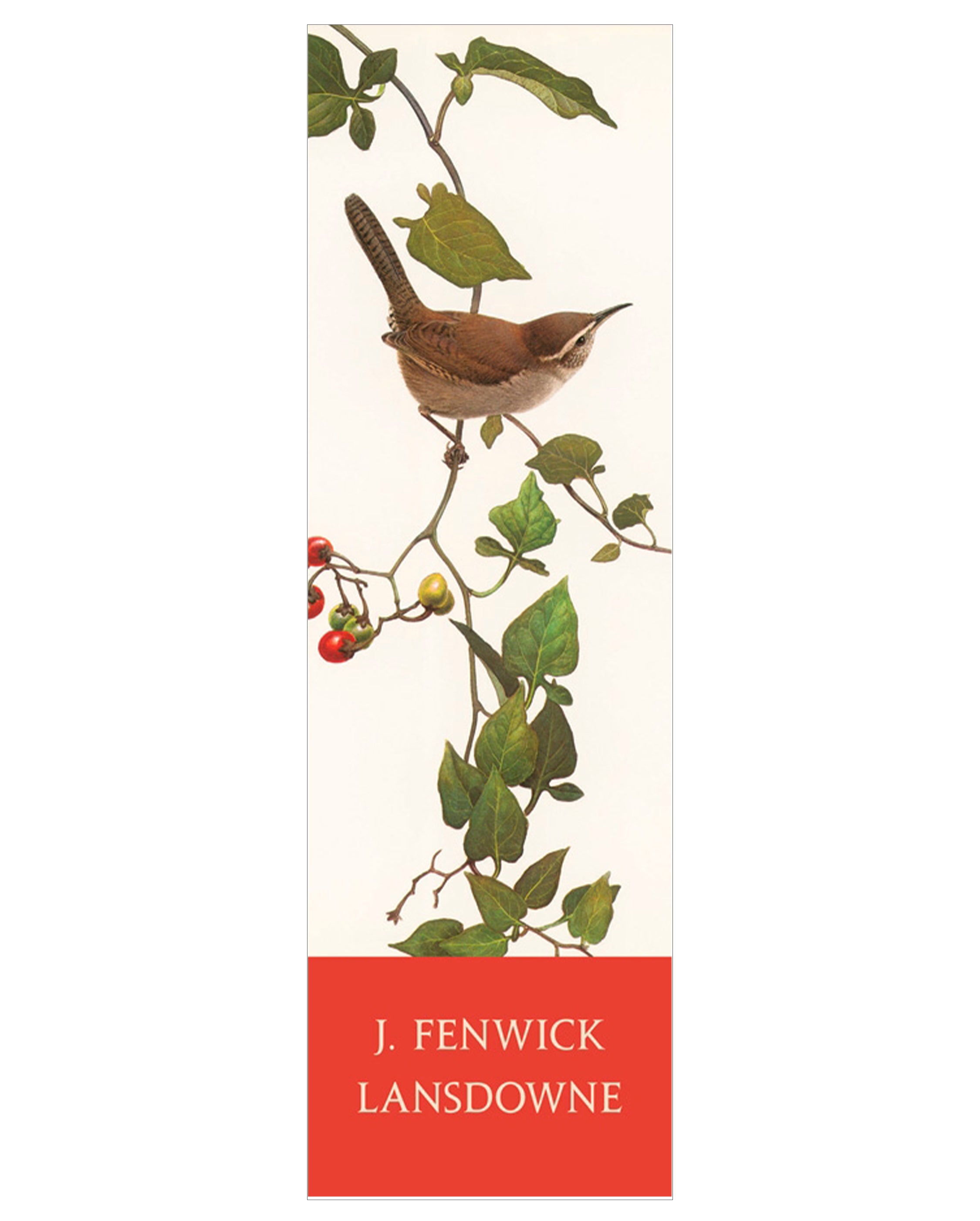 pomegranate-bookmarks-j-fenwick-lansdowne-bewick-s-wren-lesezeichen-vogel image 1