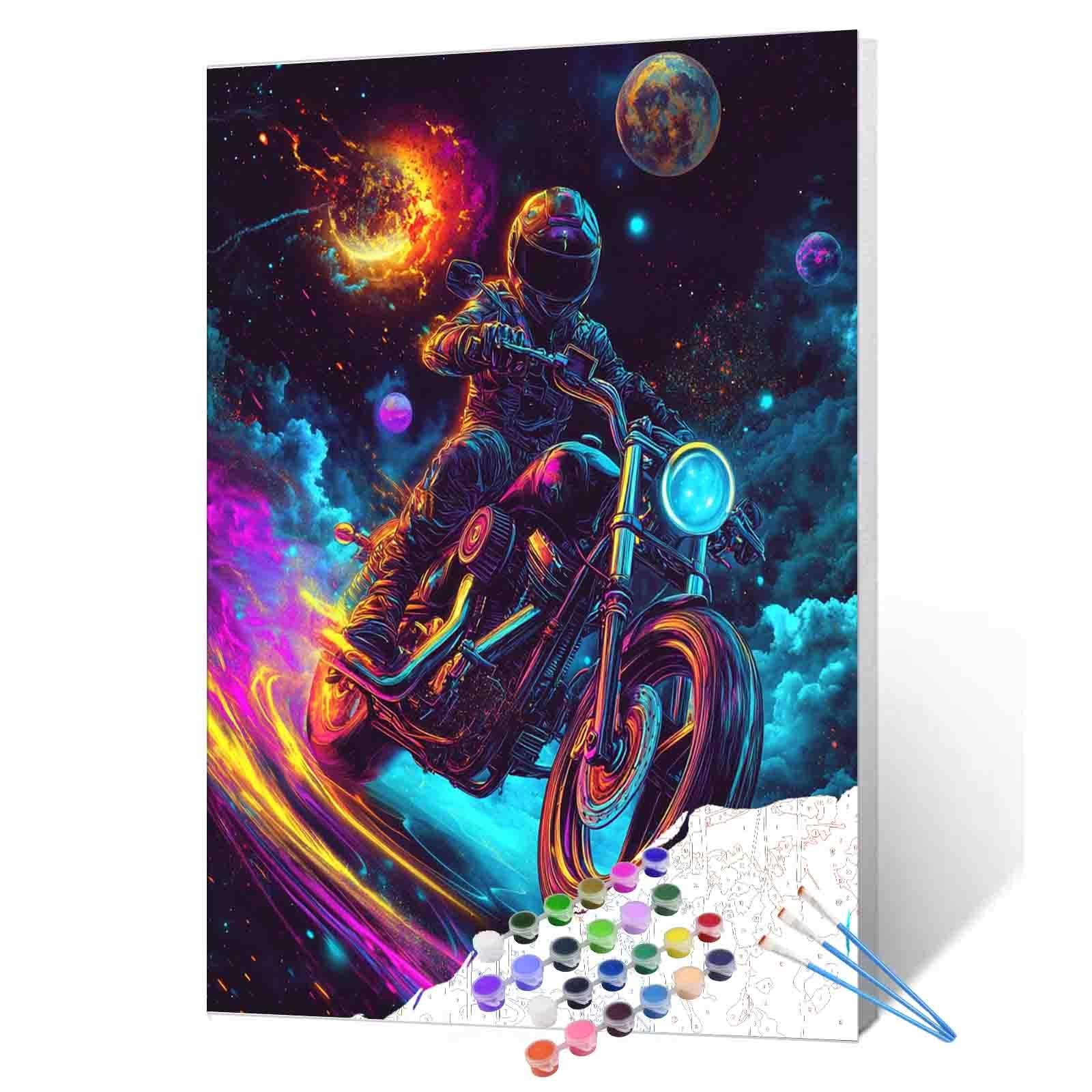 tucocoo-paint-by-numbers-galactic-rider-malen-nach-zahlen-40x50 image 1
