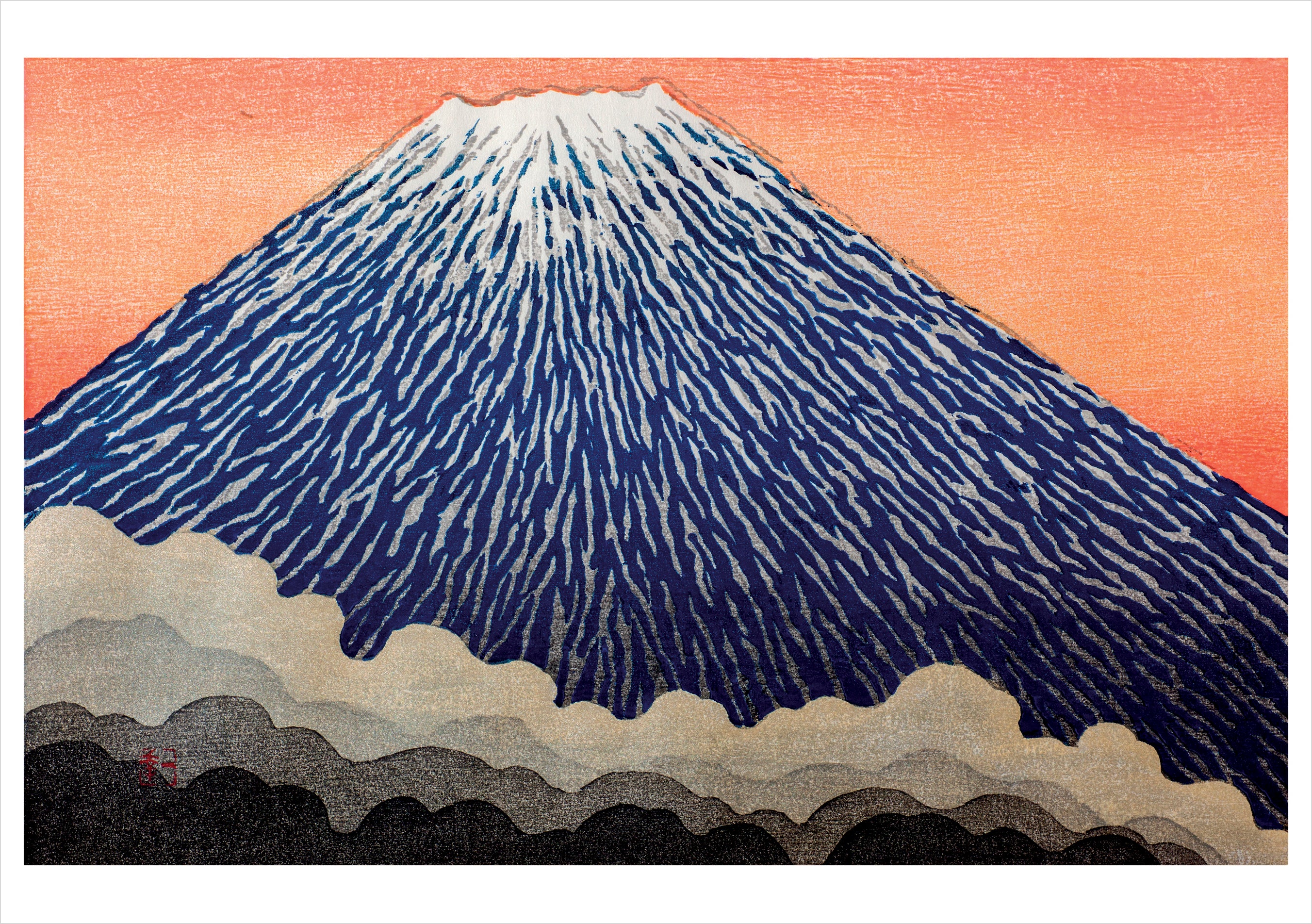 pomegranate-blank-notecards-ohtsu-mt-fuji-japan-klappkarte image 1