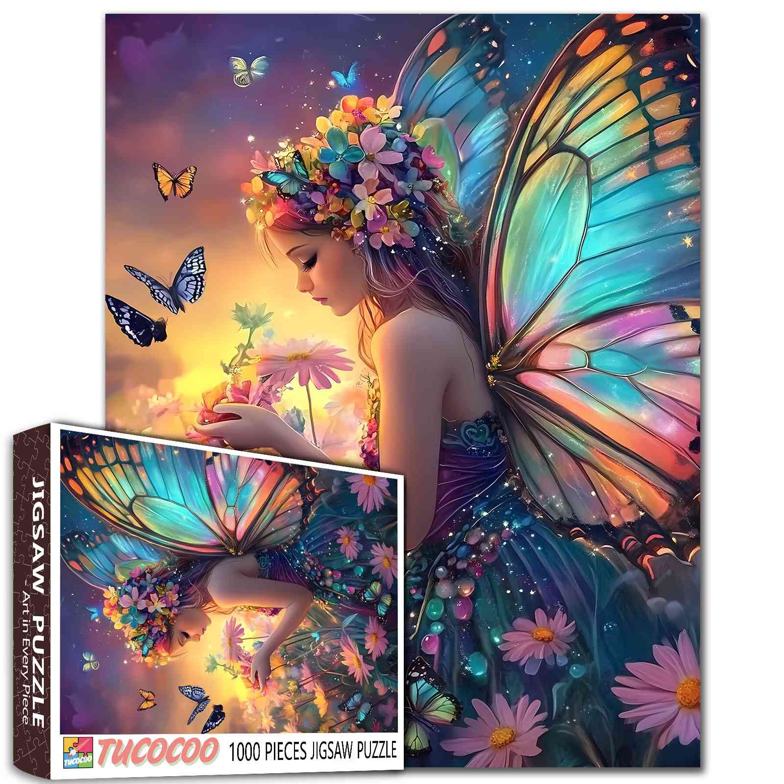 tucocoo-twilight-butterfly-fairy-puzzle-1000-teile-fee image 1