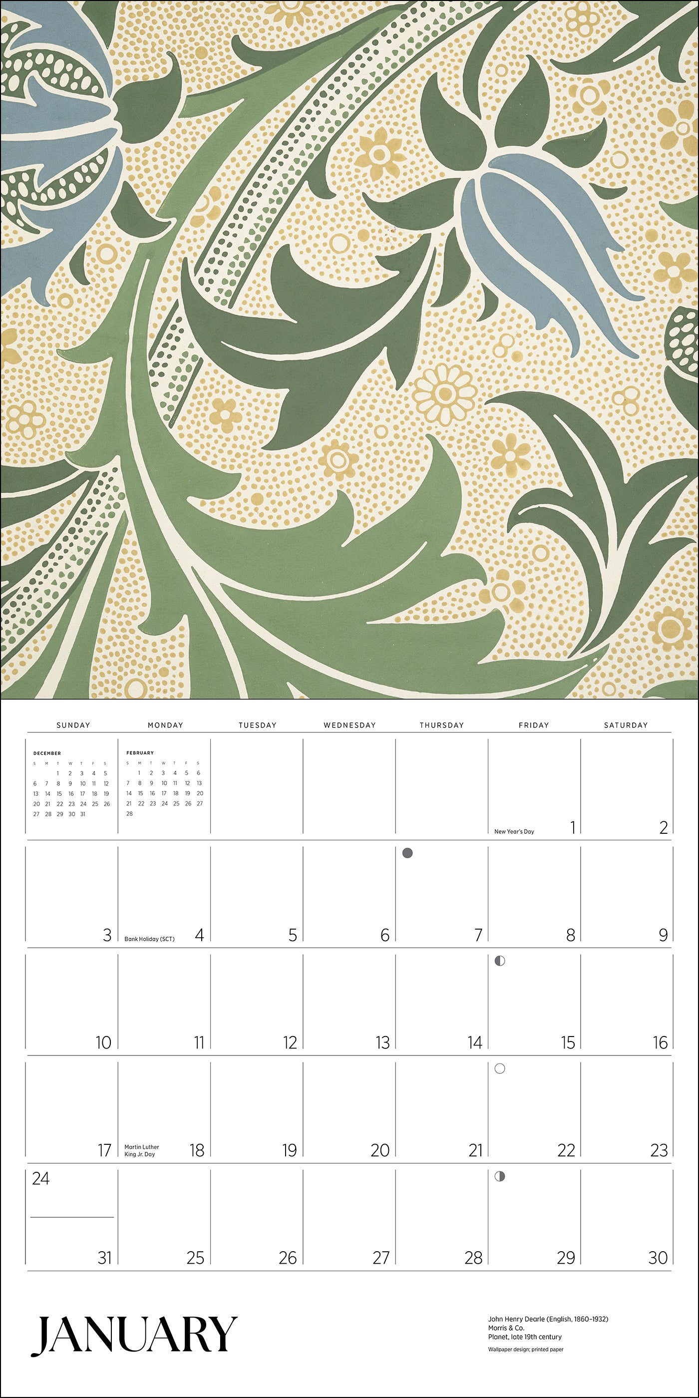 pomegranate-william-morris-wandkalender-2027-muster image 3