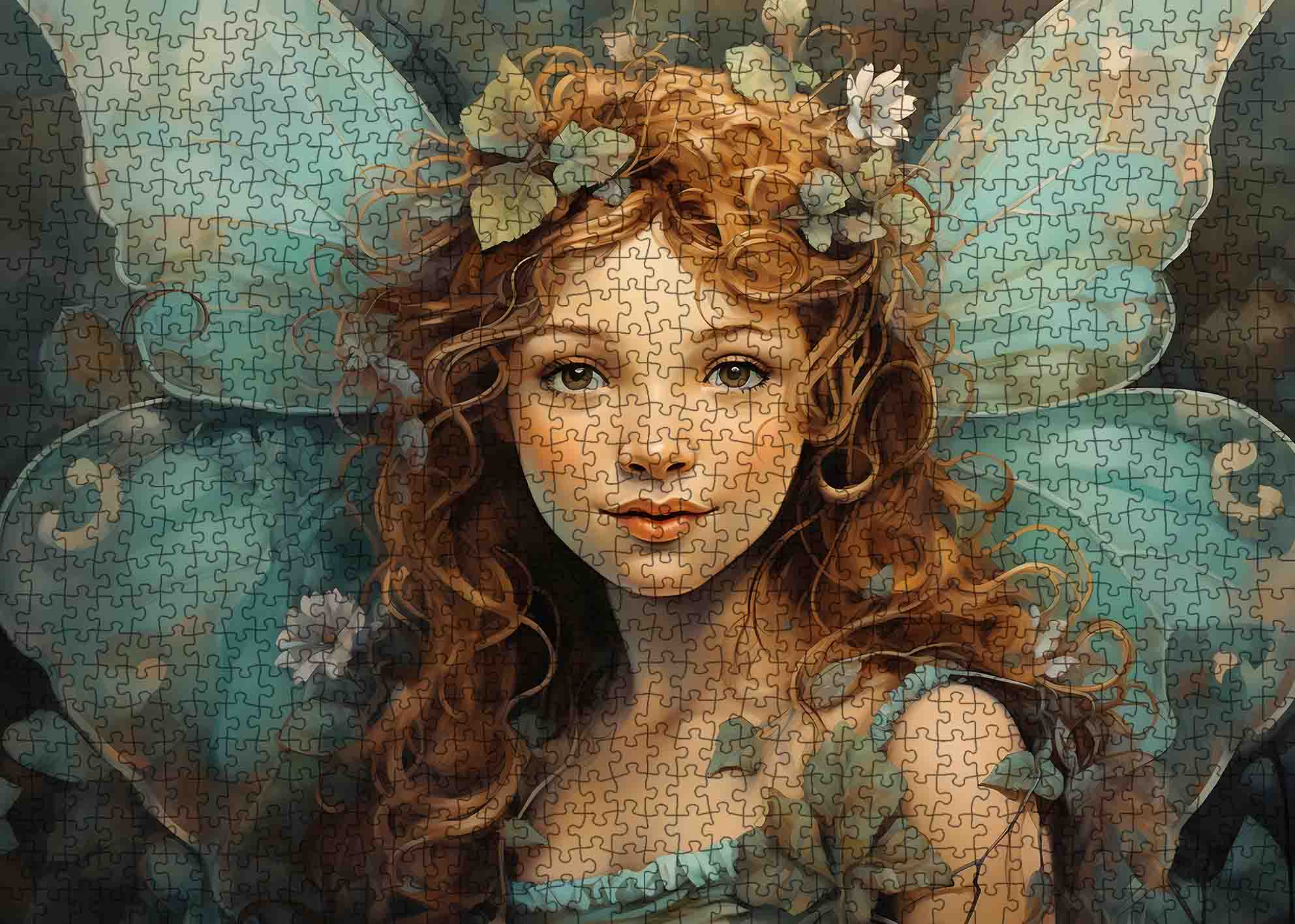 tucocoo-jigsaw-puzzles-waldfee-gr-ne-fl-gel-puzzle-1000-teile image 2