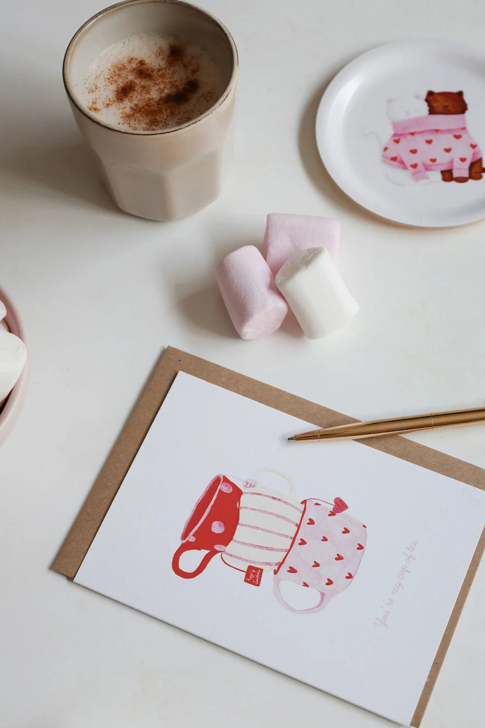 all-the-ways-to-say-cup-of-tea-gru-karte-a6-liebe image 2