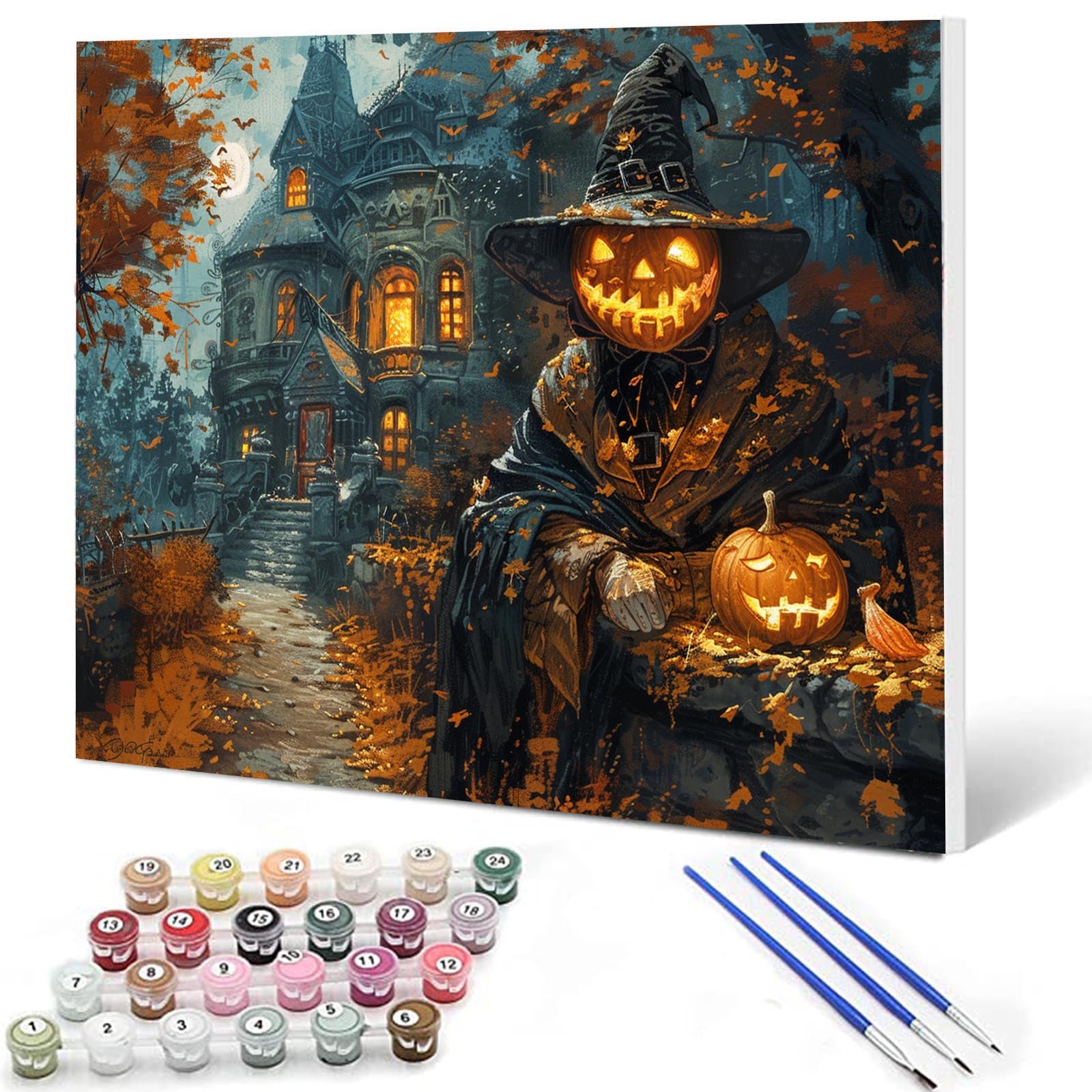 tucocoo-paint-by-numbers-halloween-k-rbismann-malen-nach-zahlen-40x50cm image 1
