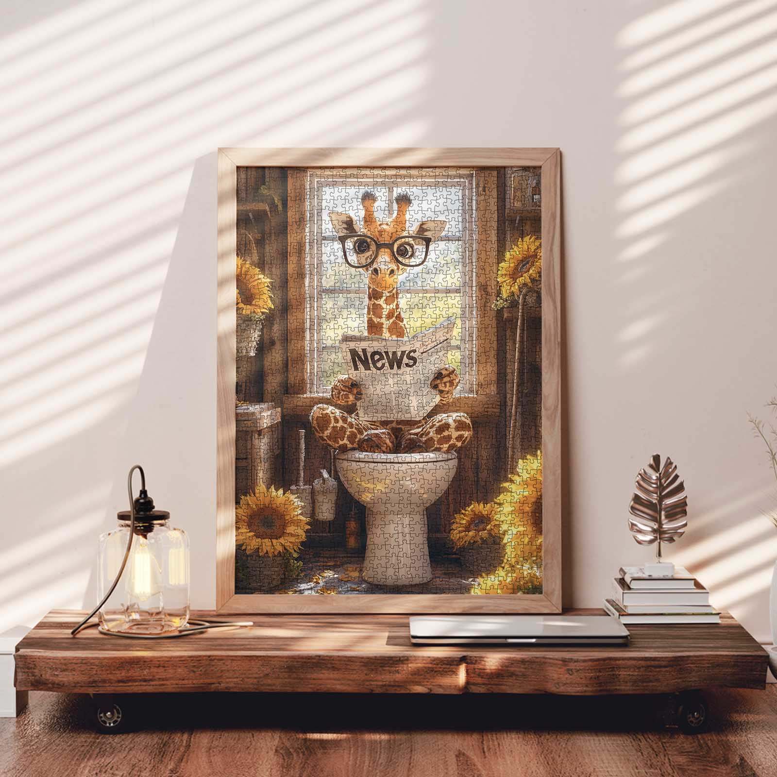 tucocoo-giraffe-reading-newspaper-puzzle-1000-teile-tiere image 3