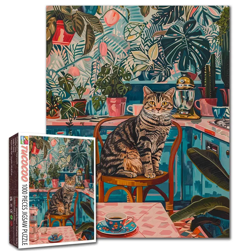 tucocoo-cozy-kitchen-cat-puzzle-1000-teile-katze image 1