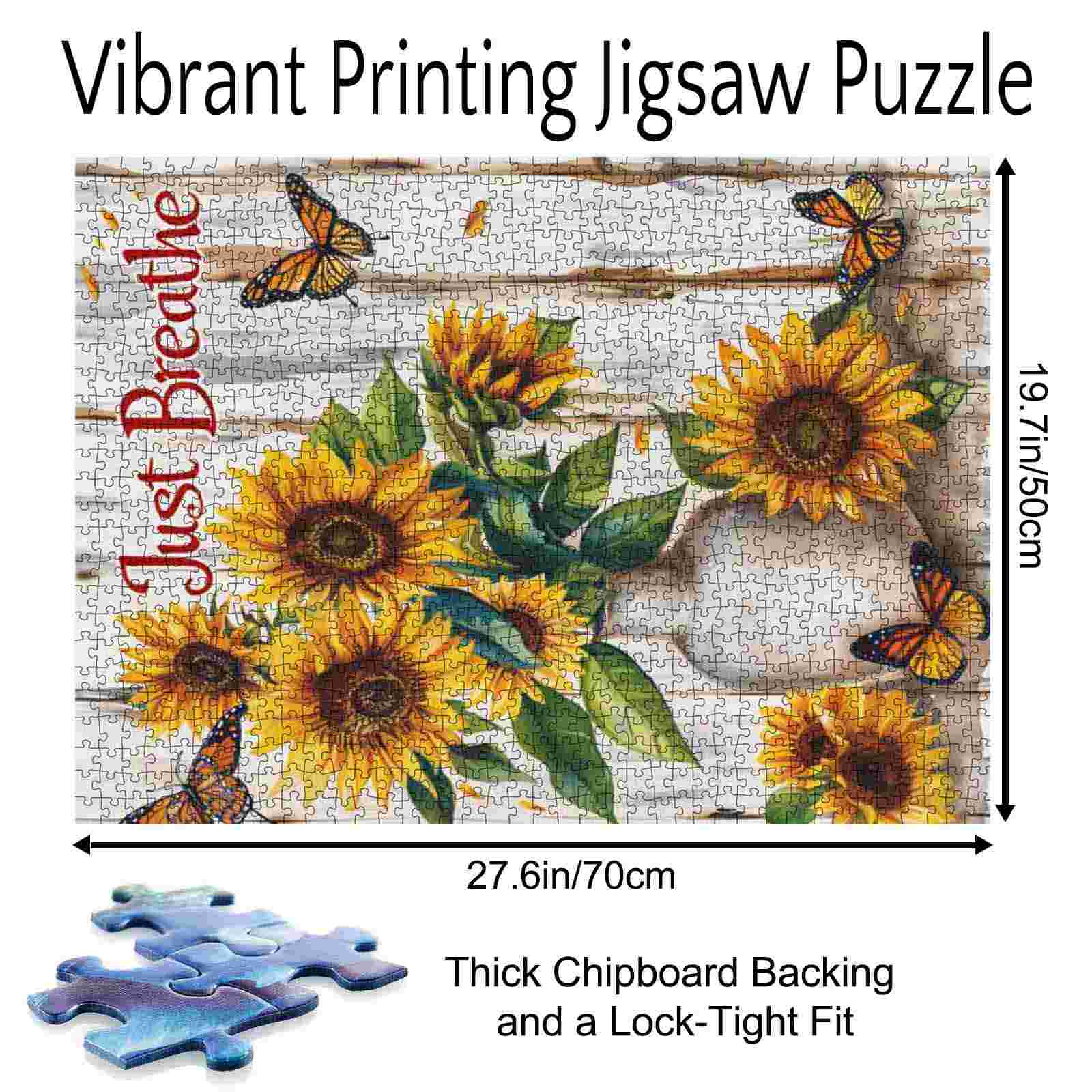 tucocoo-sunflowers-butterfly-puzzle-1000-teile-blumen image 5