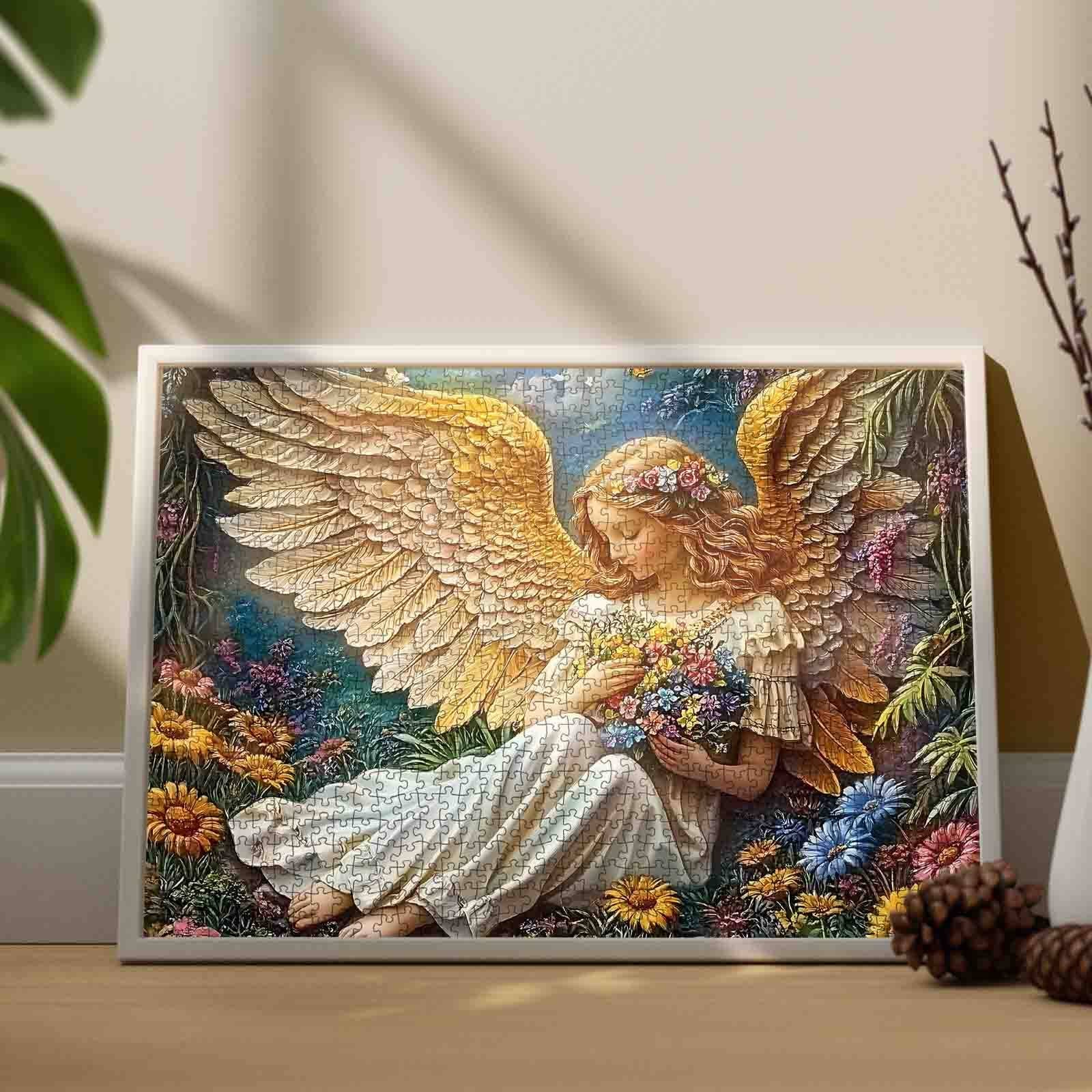 tucocoo-golden-wing-angel-puzzle-1000-teile-engel image 3