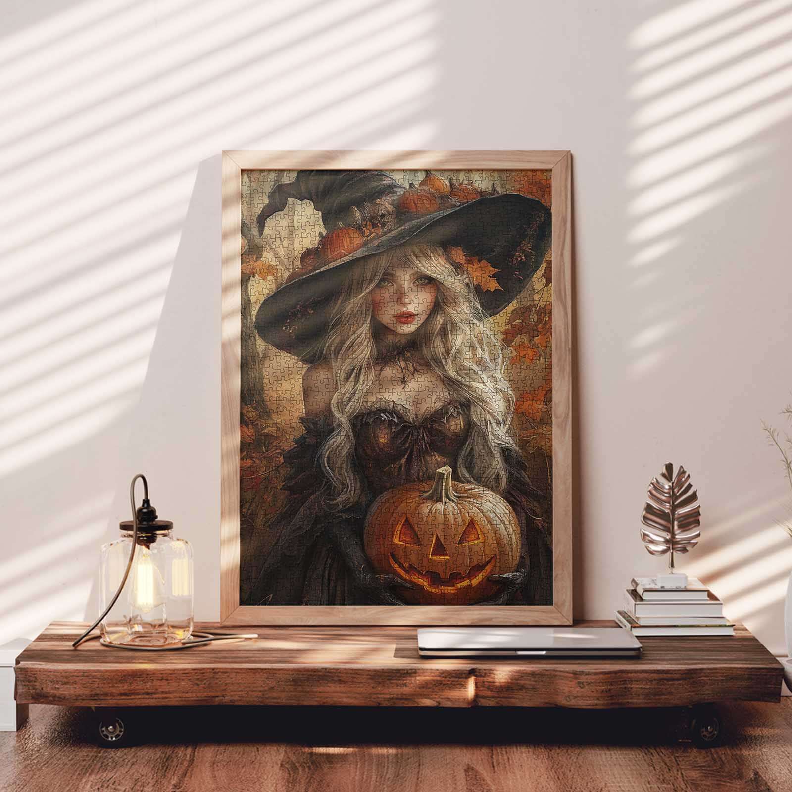 tucocoo-elegant-witch-pumpkin-puzzle-1000-teile image 3