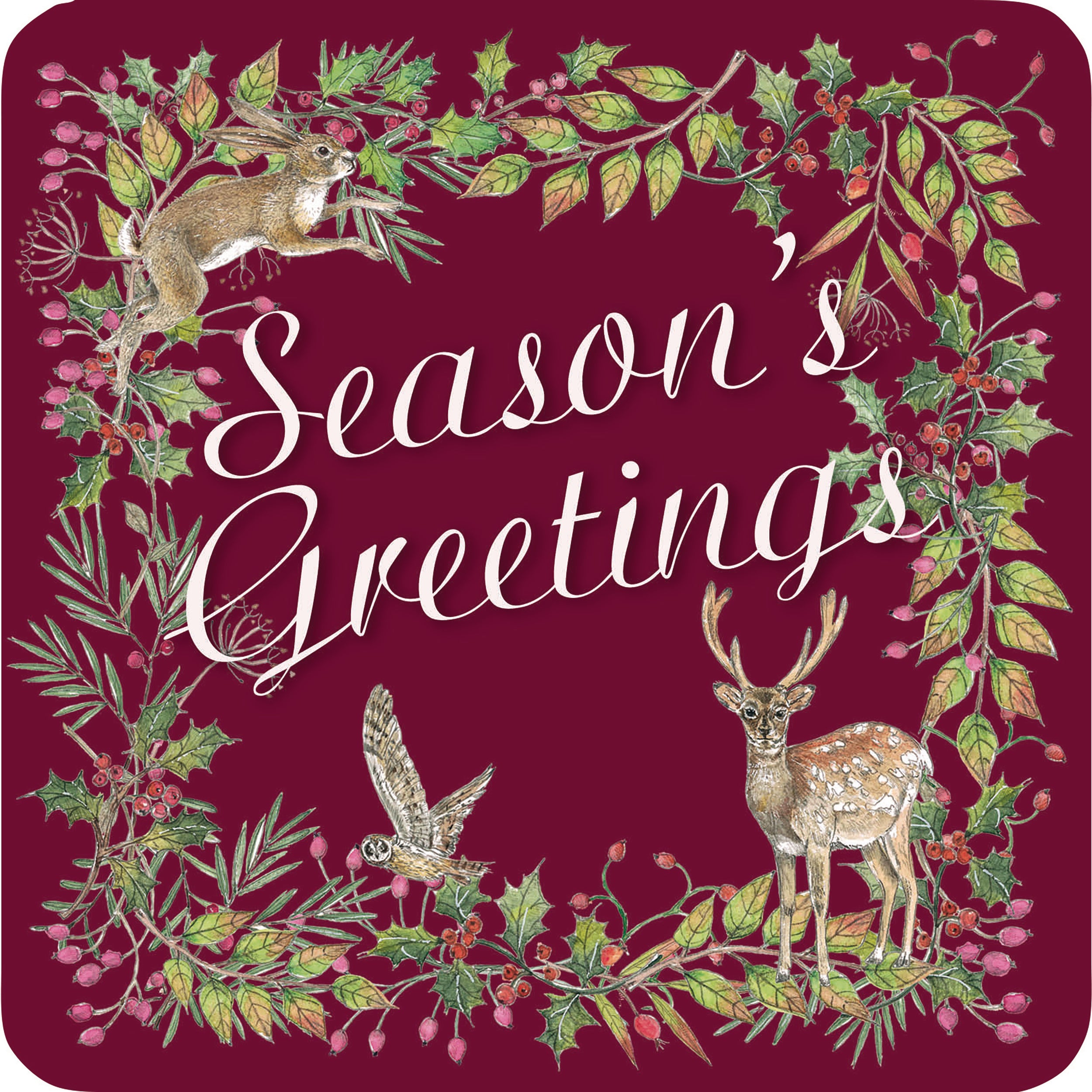otter-house-luxury-weihnachtskarten-10er-wildlife-borders image 1