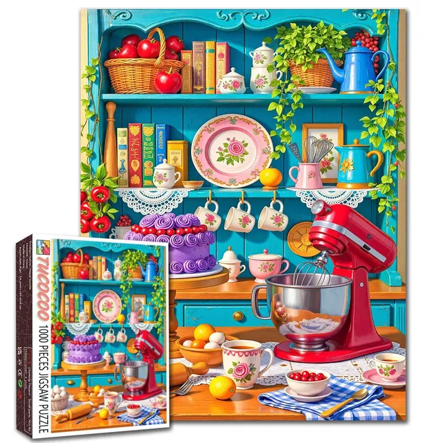 tucocoo-vintage-floral-kitchen-bakery-puzzle-1000-teile image 1