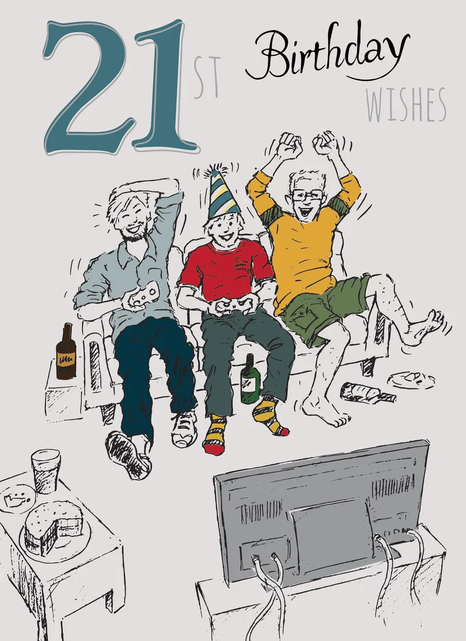 otter-house-age-to-celebrate-21-gamers-geburtstagskarte image 1
