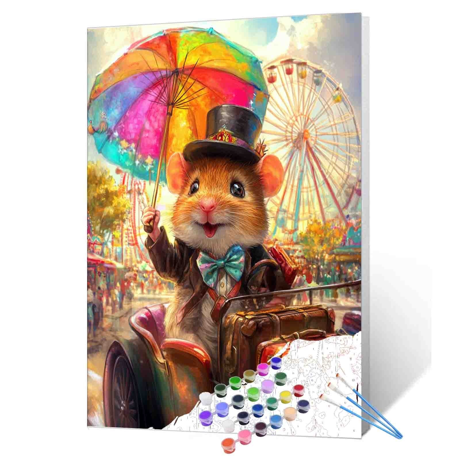 tucocoo-happy-hamster-parade-malen-nach-zahlen-ohne-rahmen image 1