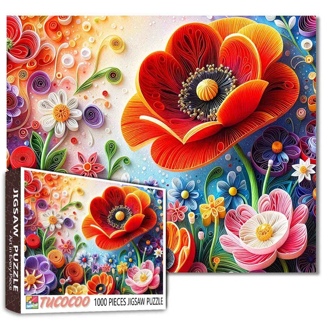 tucocoo-whimsical-floral-dreamscape-puzzle-1000-teile-blumen image 1