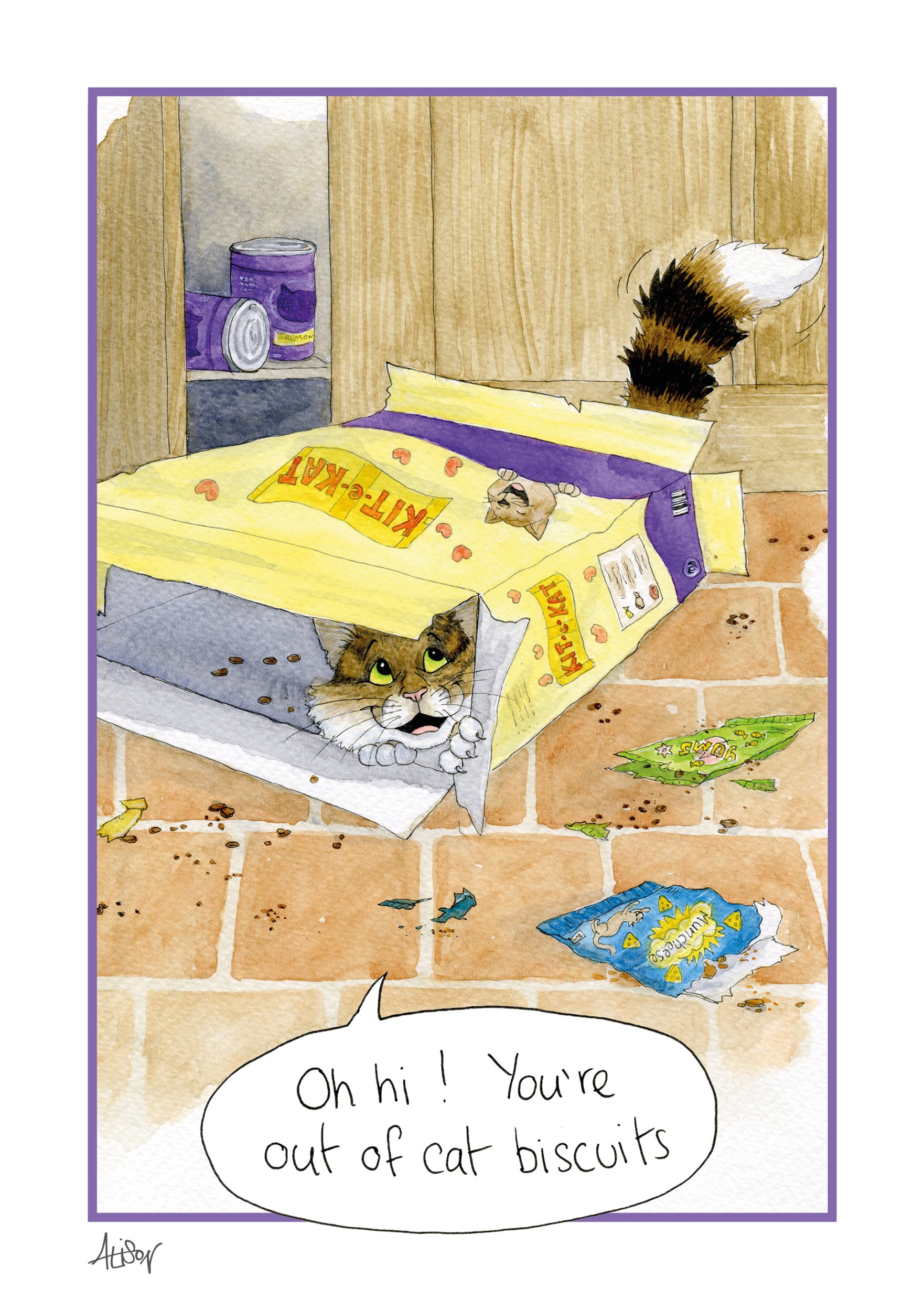 otter-house-alison-s-animals-gru-karte-cat-biscuits-katze image 1