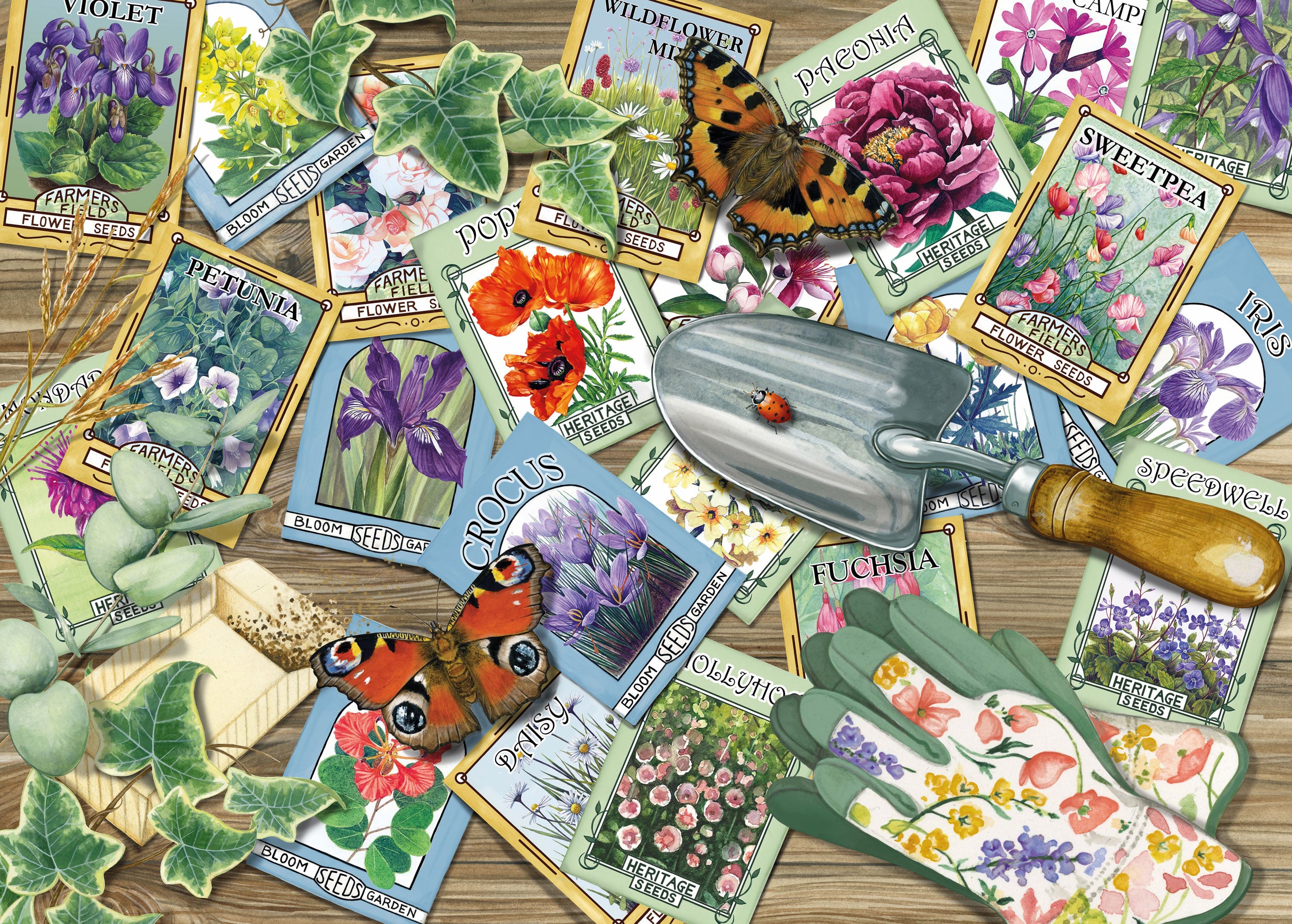otter-house-flower-seed-packets-puzzle-1000-teile-garten image 1