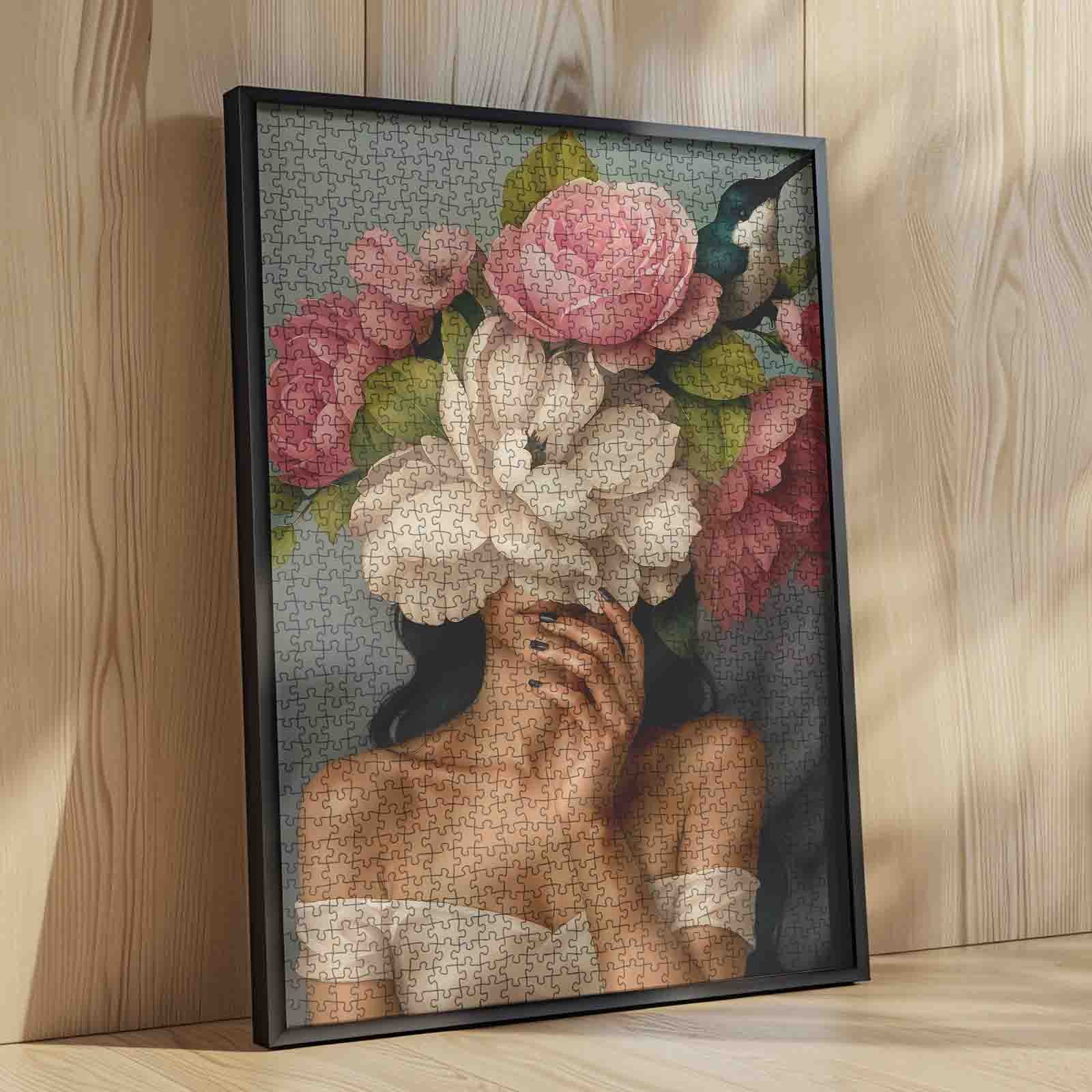 tucocoo-woman-with-magnolia-flowers-puzzle-1000-teile image 4