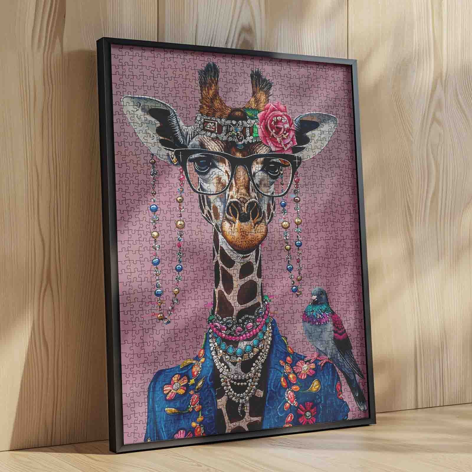 tucocoo-fashionable-giraffe-puzzle-1000-teile-tiermotiv image 4