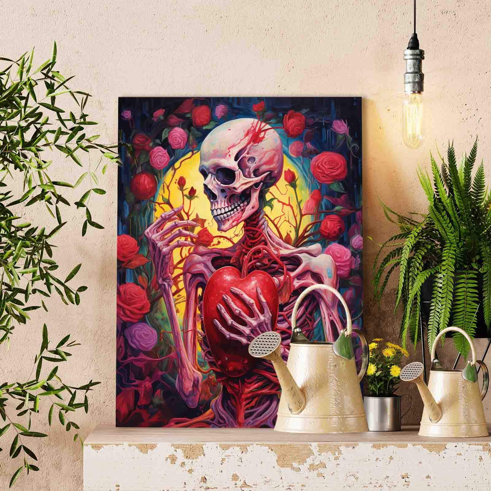 tucocoo-paint-by-numbers-bloody-love-skeleton-malen-nach-zahlen-40x50 image 2