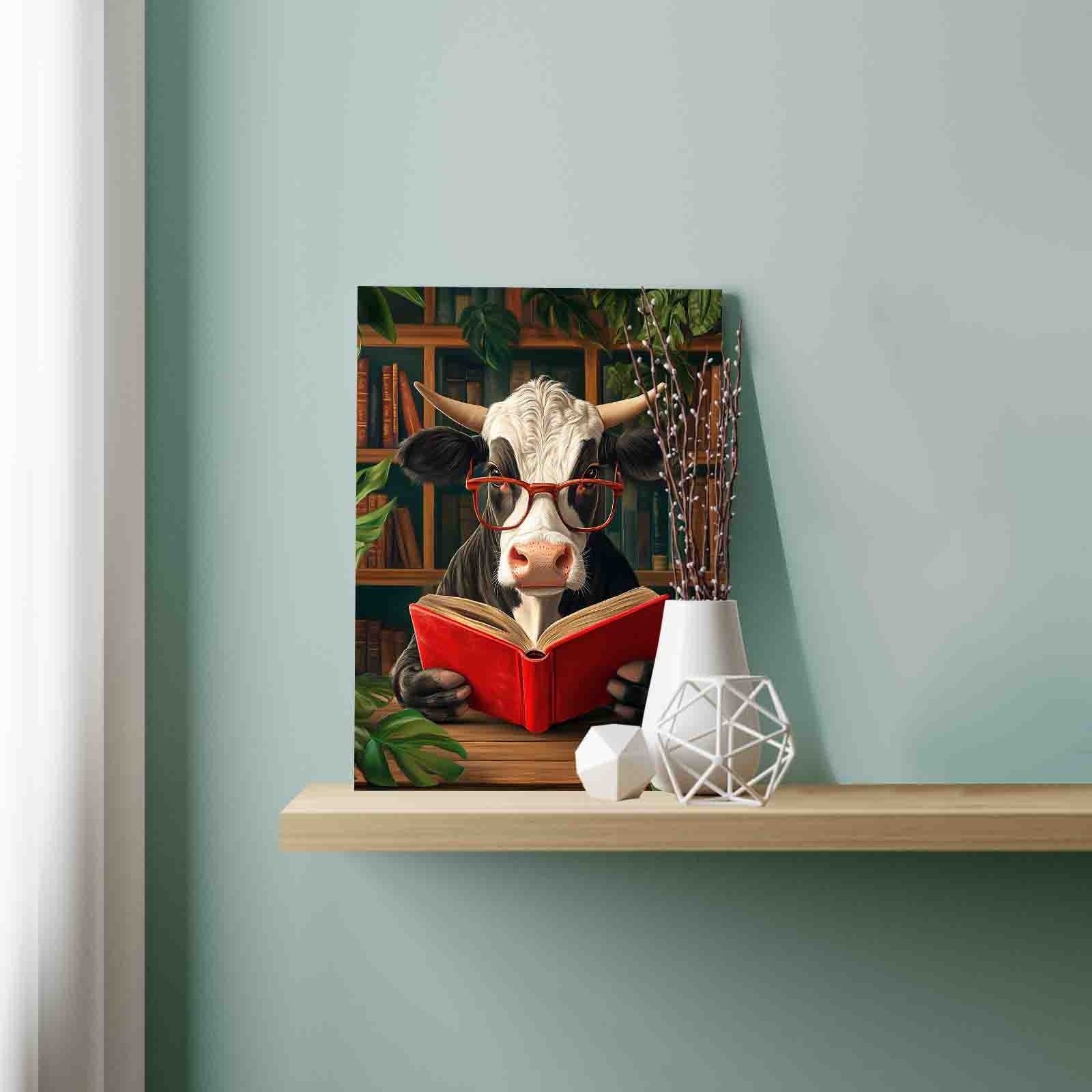 tucocoo-cow-reading-library-malen-nach-zahlen-16x20-kuh image 3
