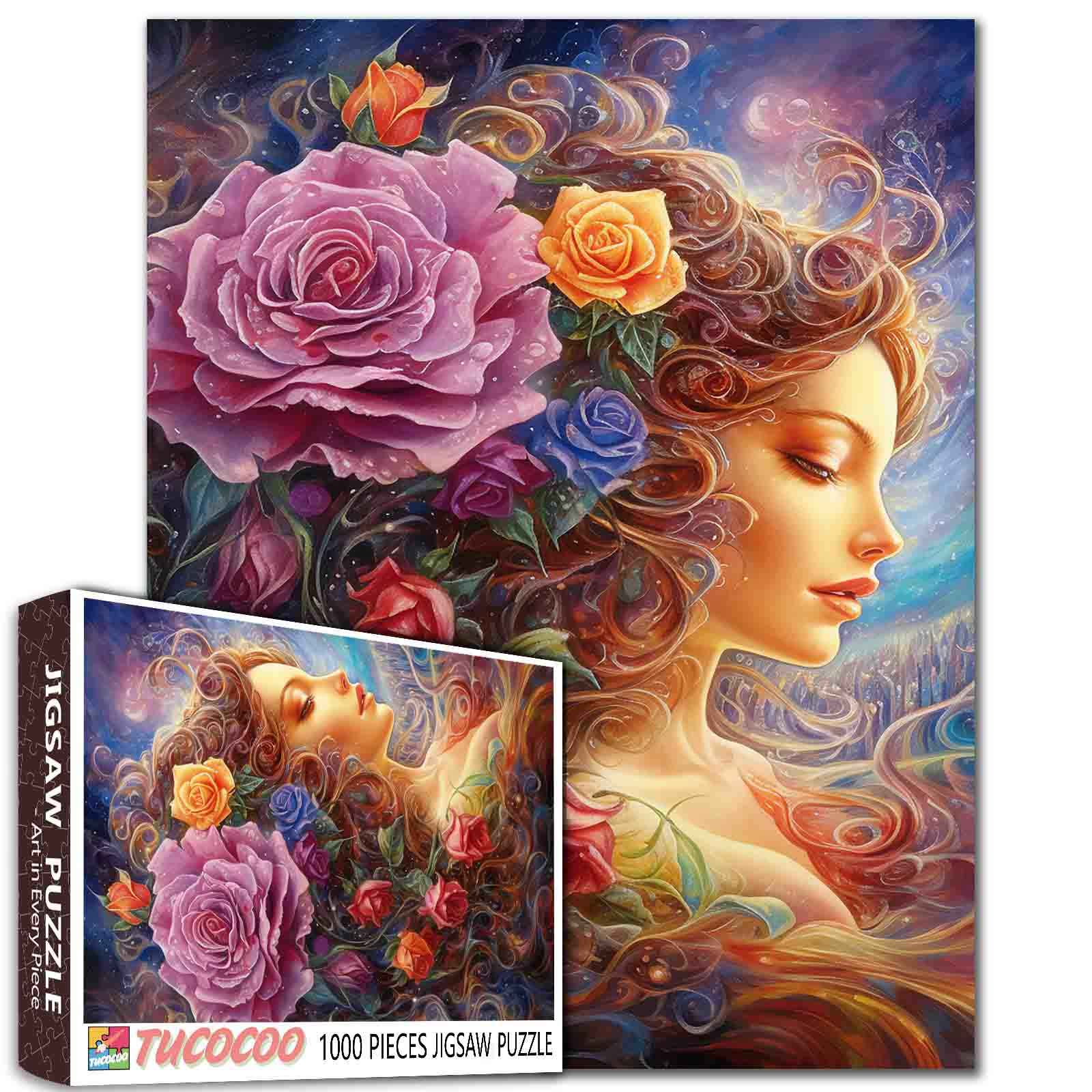 tucocoo-rose-enchantress-puzzle-1000-teile-rosen-portr-t image 1