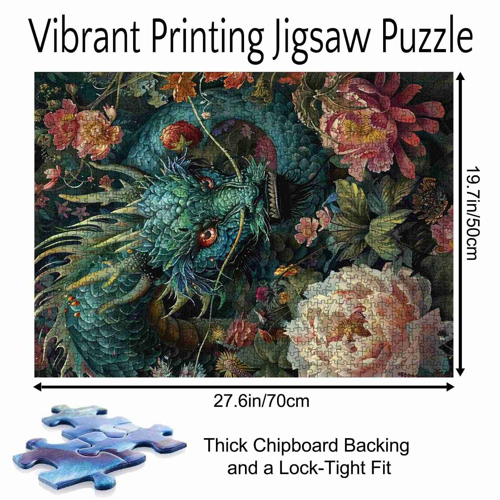 tucocoo-dragon-among-flowers-puzzle-1000-teile-drache image 5