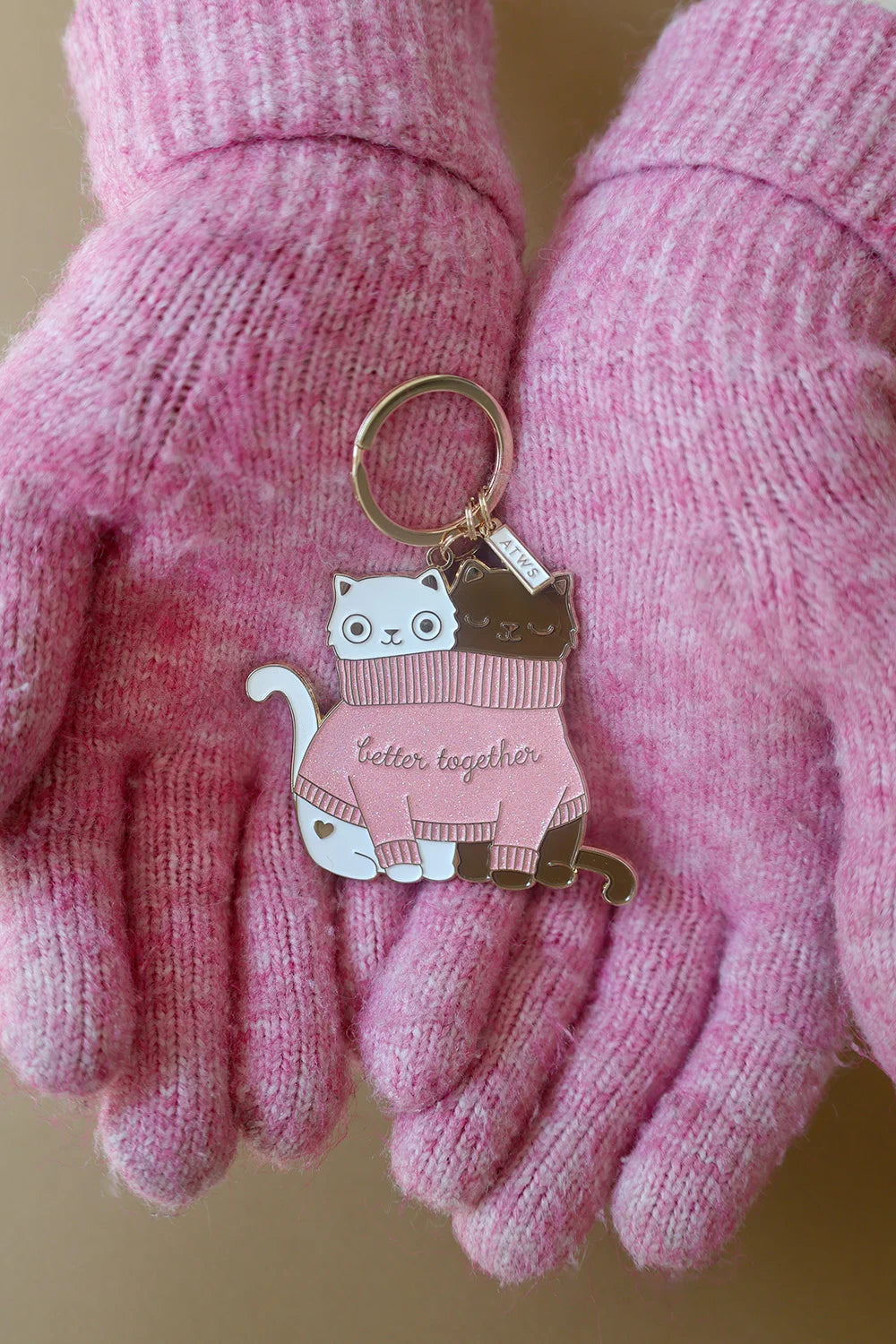 all-the-ways-to-say-2-cats-in-a-sweater-schl-sselanh-nger-gold image 4
