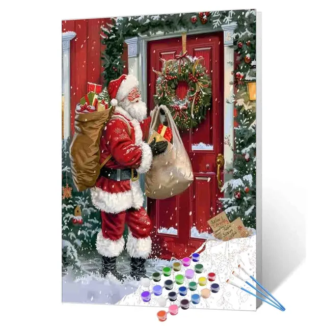 tucocoo-paint-by-numbers-santa-weihnachten-malen-nach-zahlen-40x50 image 1