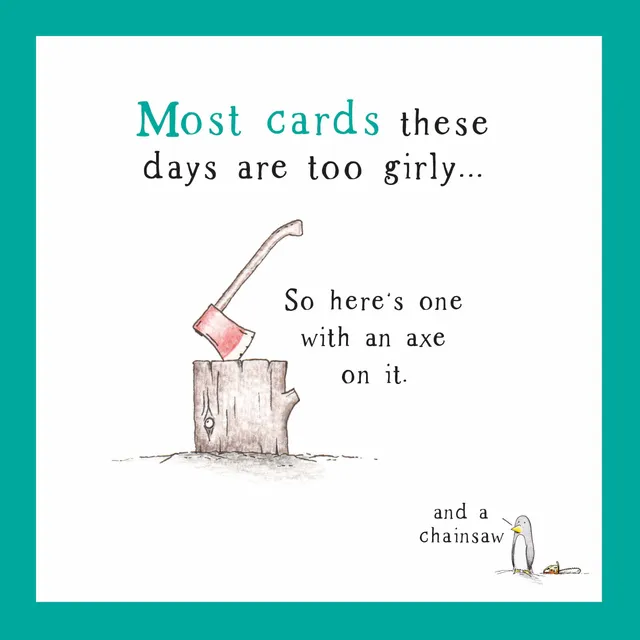otter-house-alec-s-gru-karte-pinguin-mit-axt-humor image 1