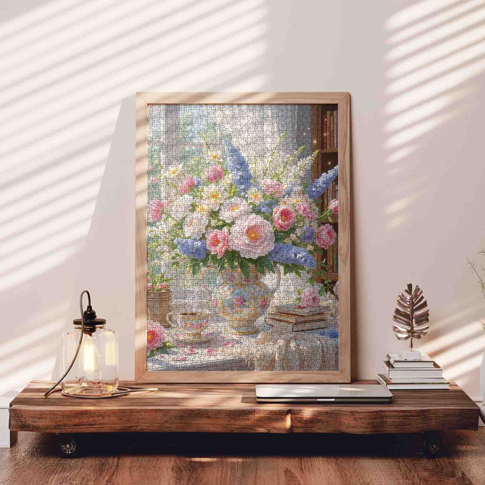 tucocoo-jigsaw-puzzles-sunlit-floral-teacup-puzzle-1000-teile-blumen image 3