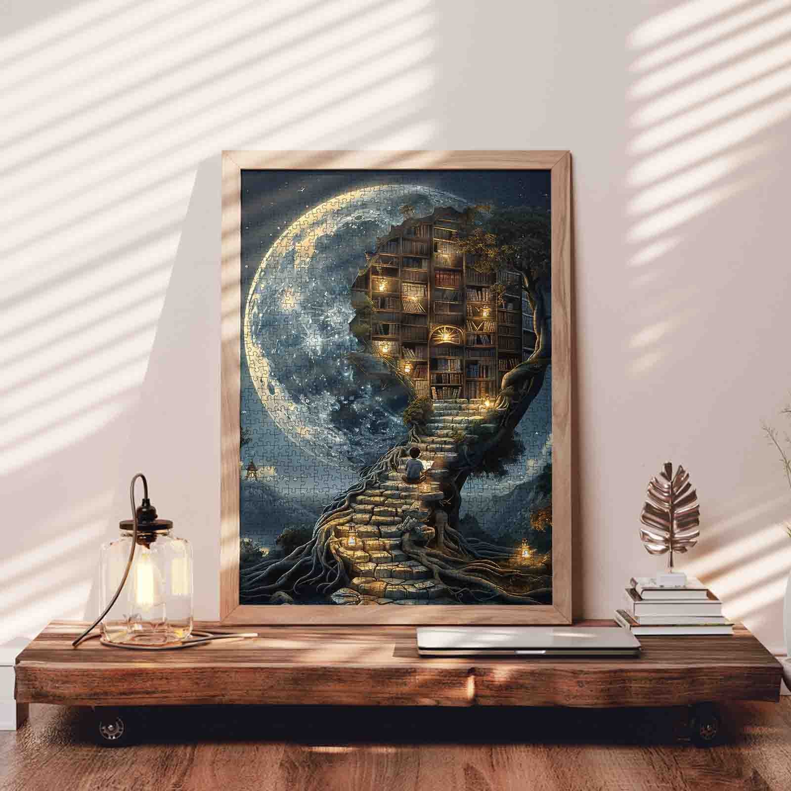 tucocoo-moonlight-magic-library-puzzle-1000-teile-fantasy image 3