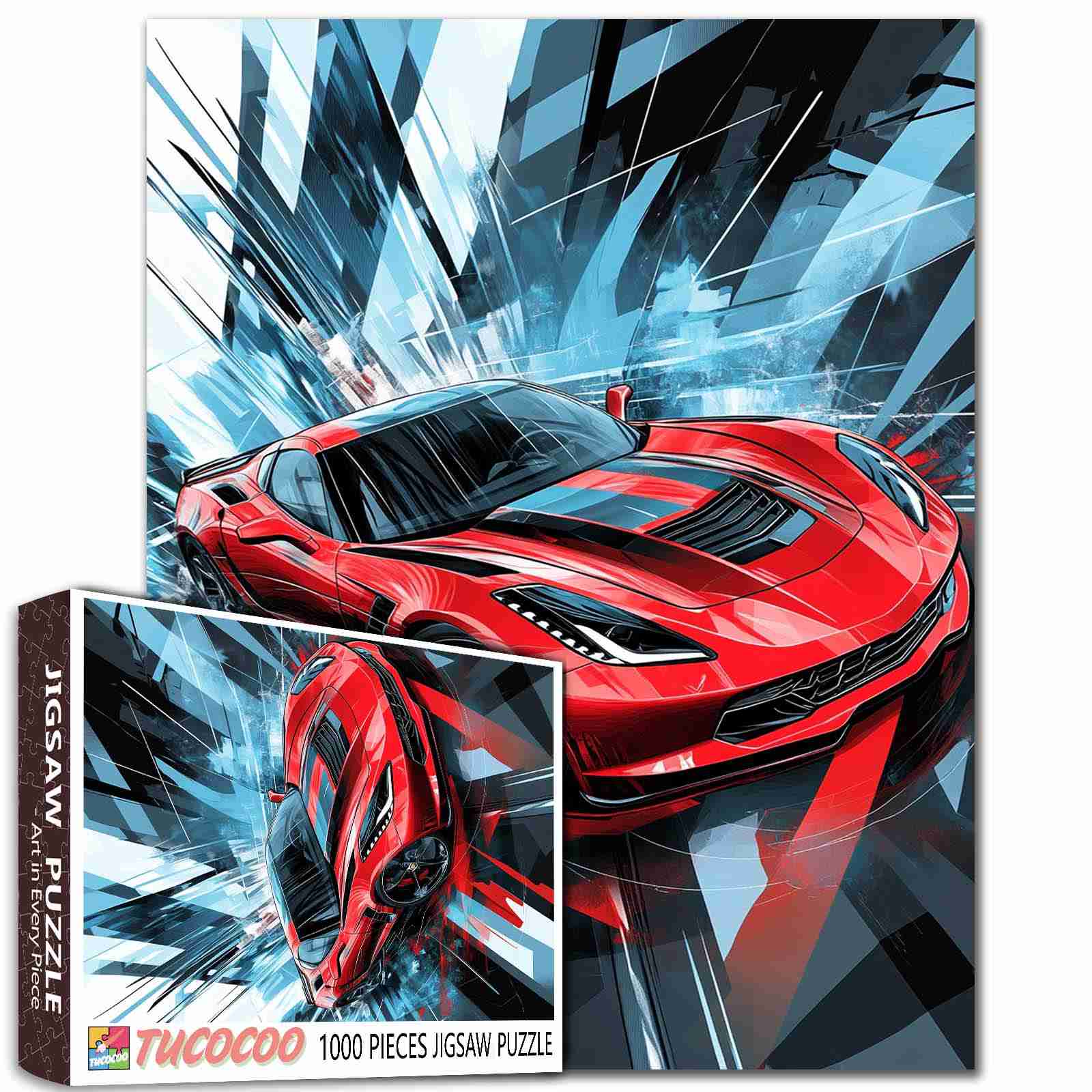 tucocoo-speed-burst-supercar-puzzle-1000-teile-rennauto image 1