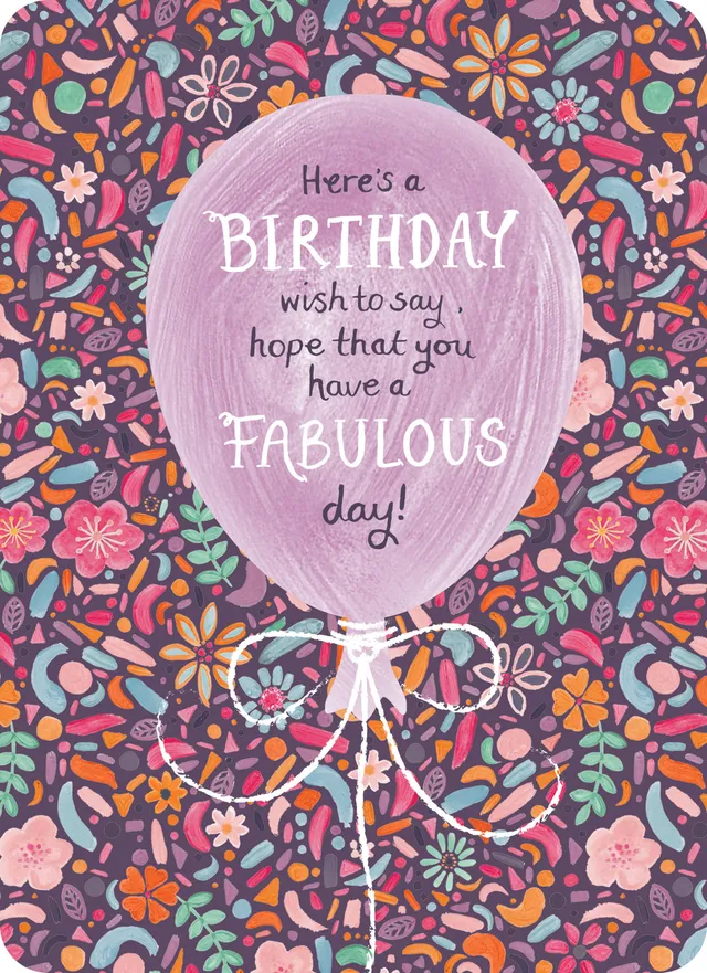 otter-house-beautiful-moments-balloon-on-pattern-geburtstagskarte image 1