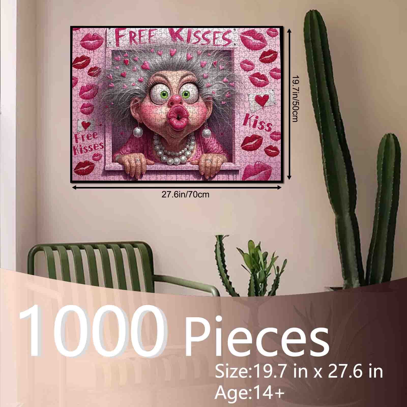 tucocoo-jigsaw-puzzles-playful-kiss-puzzle-1000-teile-oma image 5