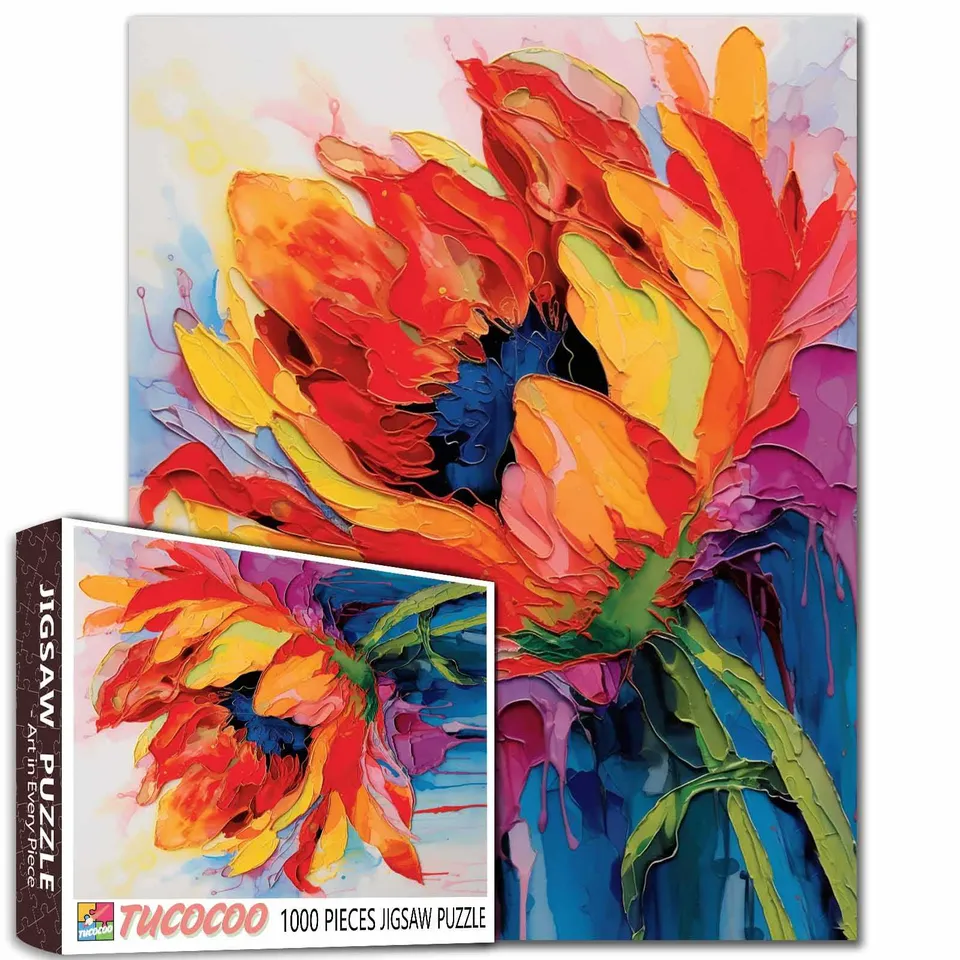 tucocoo-sunflower-puzzle-1000-teile-sonnenblume-stillleben image 1