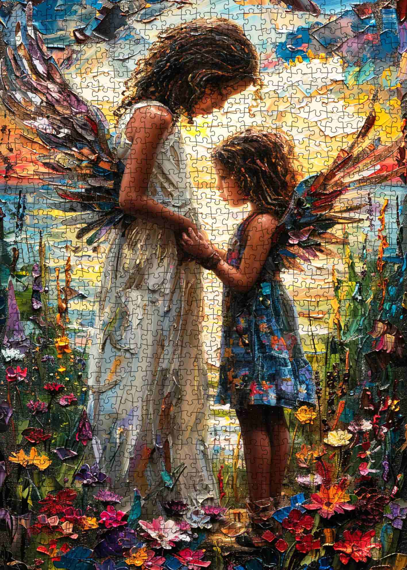 tucocoo-angels-meadow-blumenwiese-puzzle-1000-teile image 2