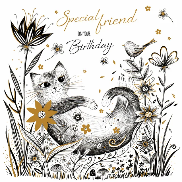 otter-house-ink-moon-birthday-cat-grusskarte-katze-goldfolie image 1