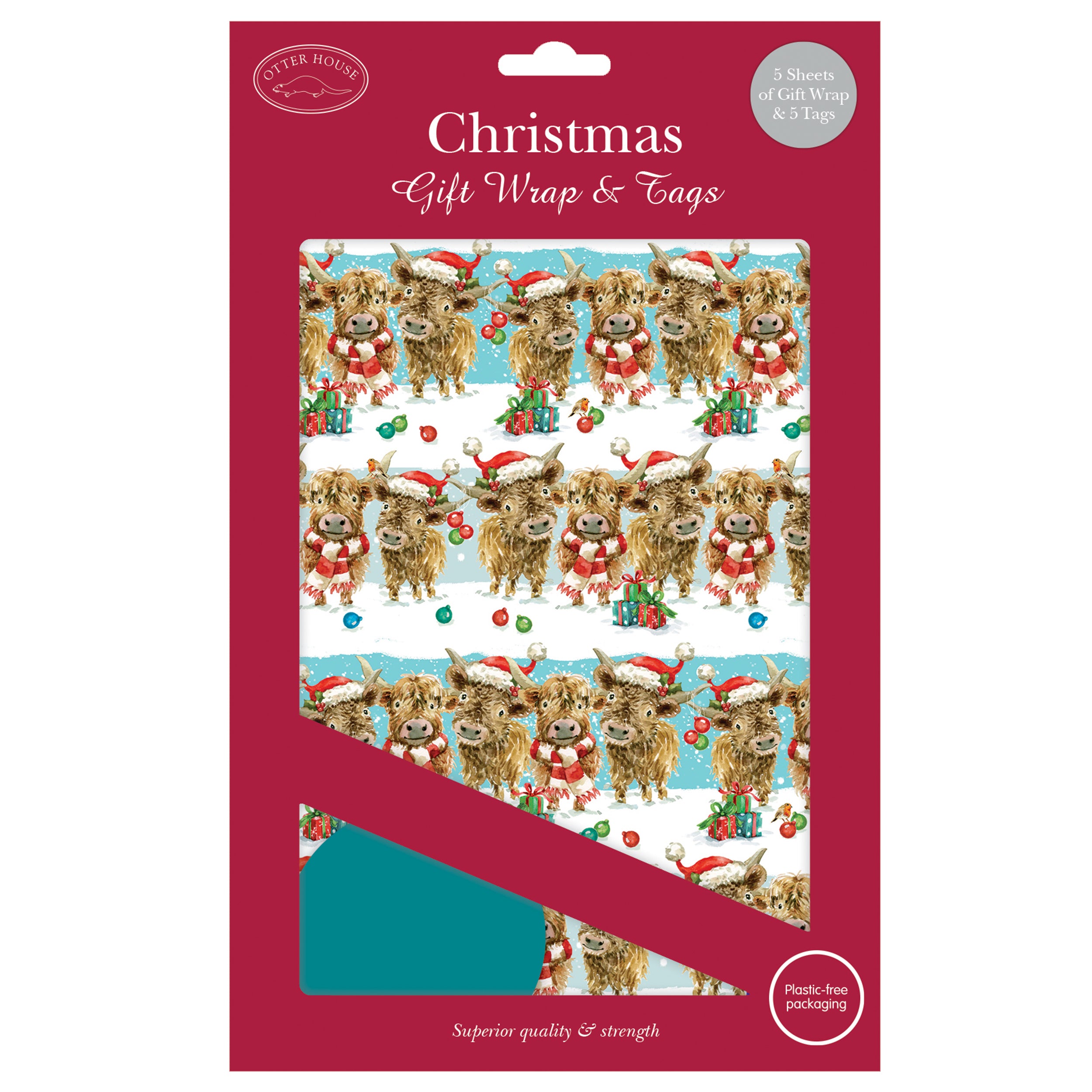 otter-house-festive-highland-friends-geschenkpapier-5-b-gen-tags image 1