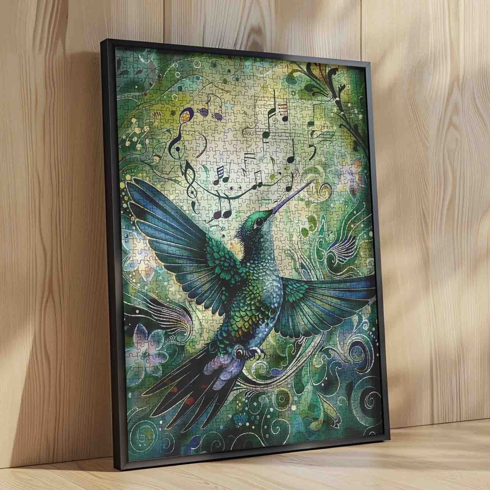 tucocoo-jigsaw-emerald-hummingbird-melody-puzzle-1000-teile-kolibri image 4
