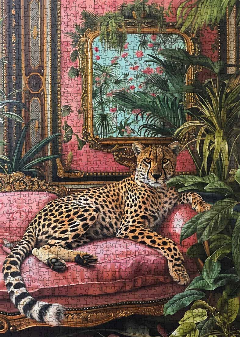 tucocoo-gepard-auf-sofa-puzzle-1000-teile-tiermotiv image 2