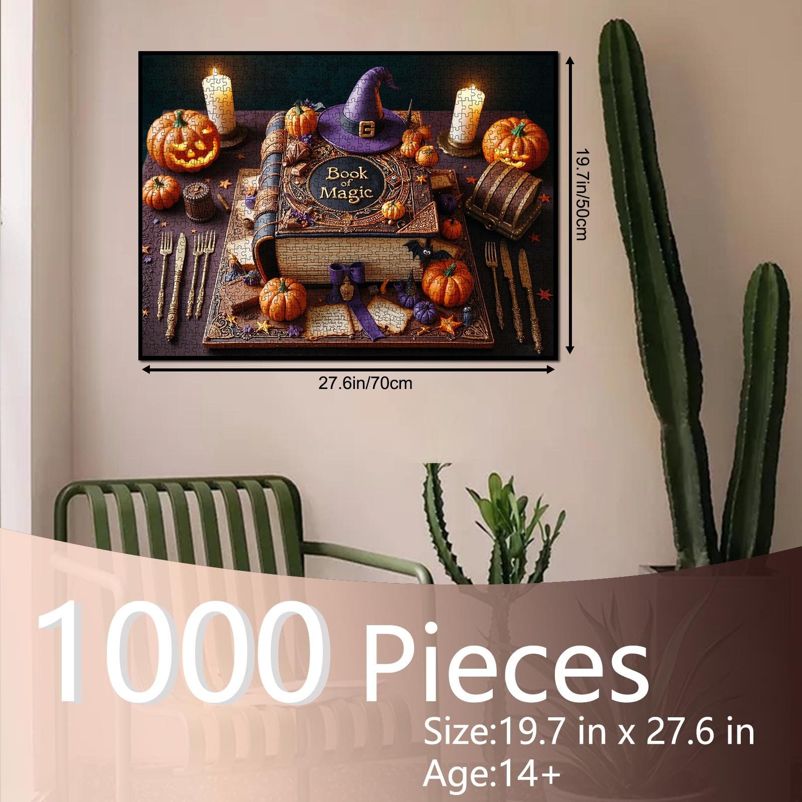 tucocoo-magic-spell-book-cake-puzzle-1000-teile-halloween image 5
